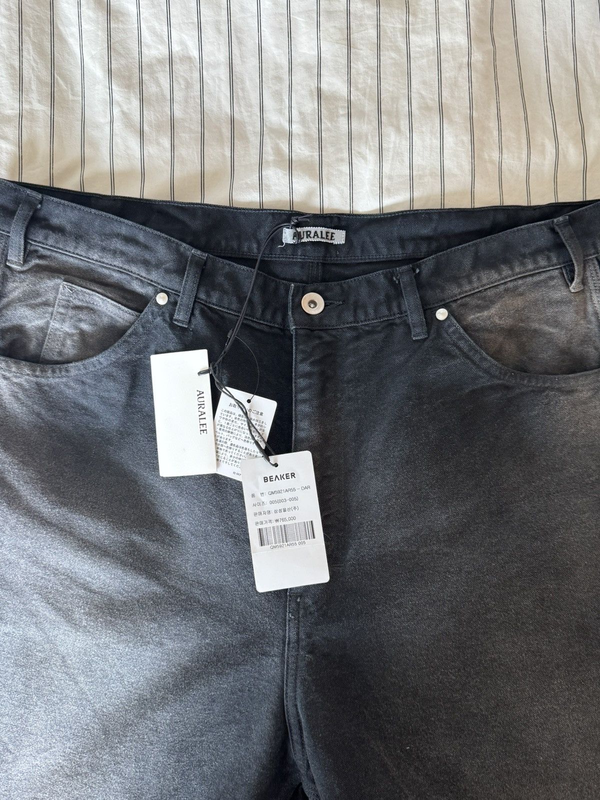 Auralee AURALEE Painter Pants Faded Black 5 Size US 34 / EU 50 - 8 Thumbnail