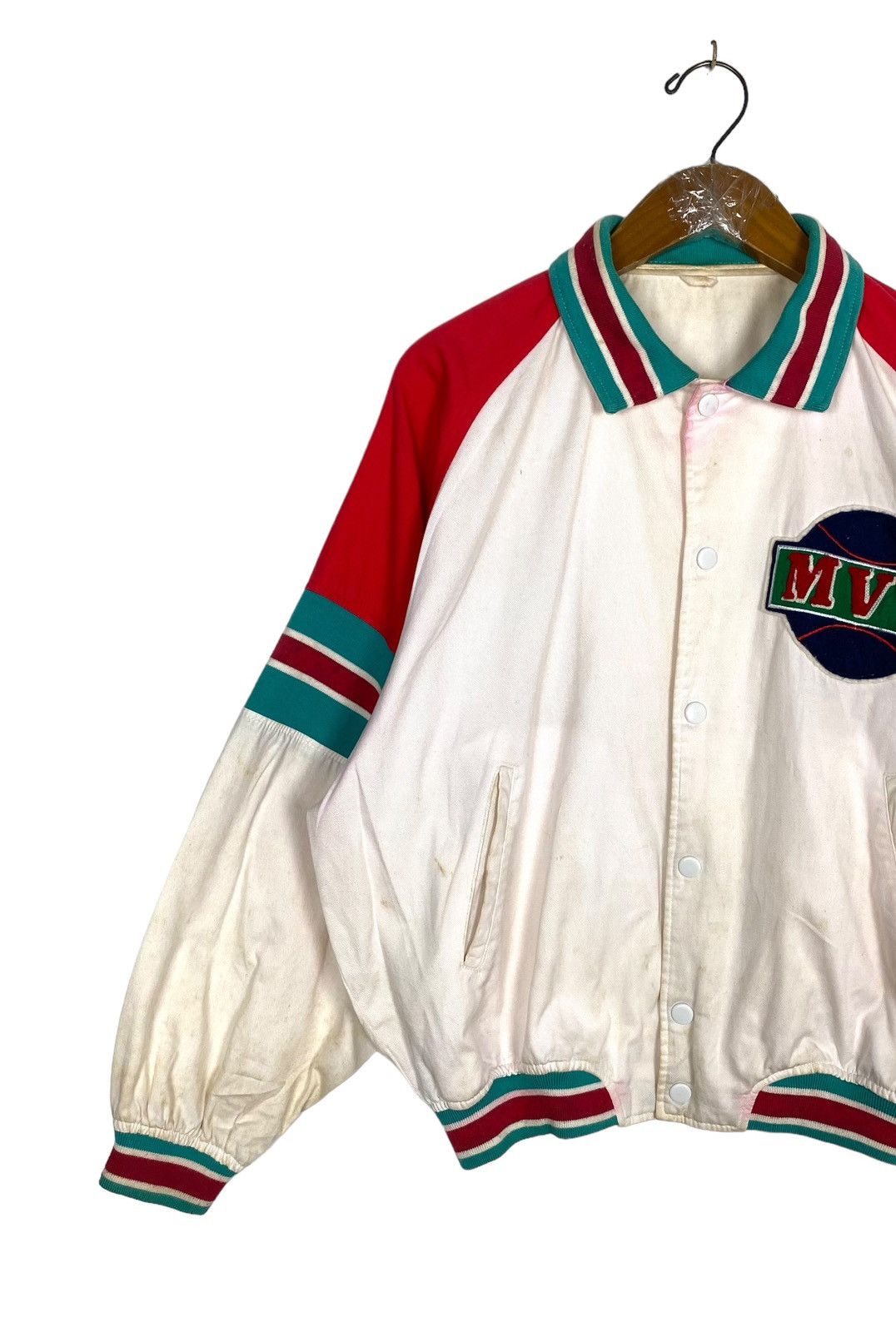 Japanese Brand Rare‼️ Vintage Blooming Town MVP Big Logo Varsity Jacket Size US M / EU 48-50 / 2 - 4 Thumbnail
