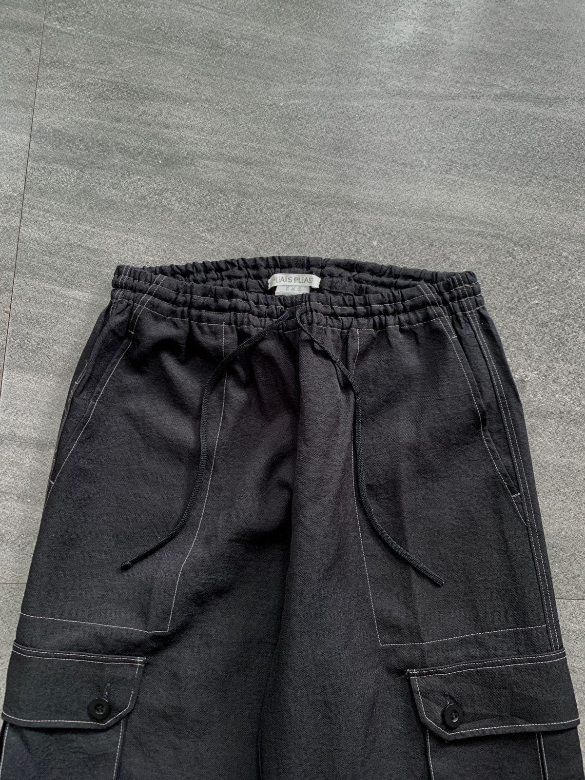 Pleats Please Issey Miyake FREE TAX! Contrast Stitching Relaxed Cargo Pants Size US 30 / EU 46 - 3 Thumbnail