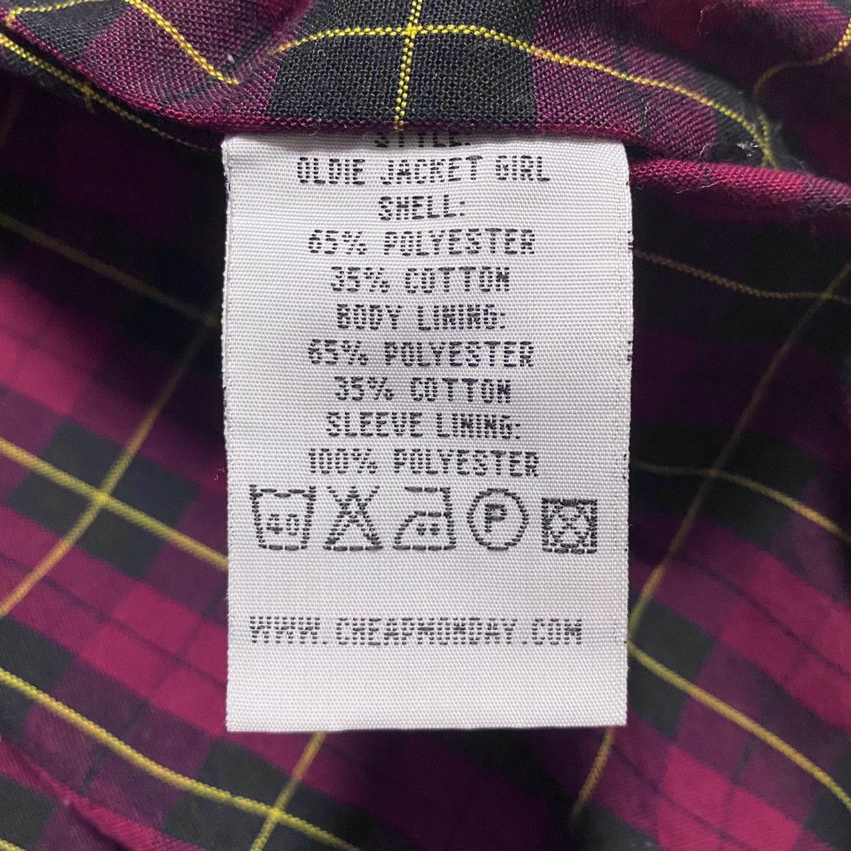Cheap Monday Vtg Cheap Monday Embroidered Logo Black Bomber Plaid Inner Size US XS / EU 42 / 0 - 16 Thumbnail
