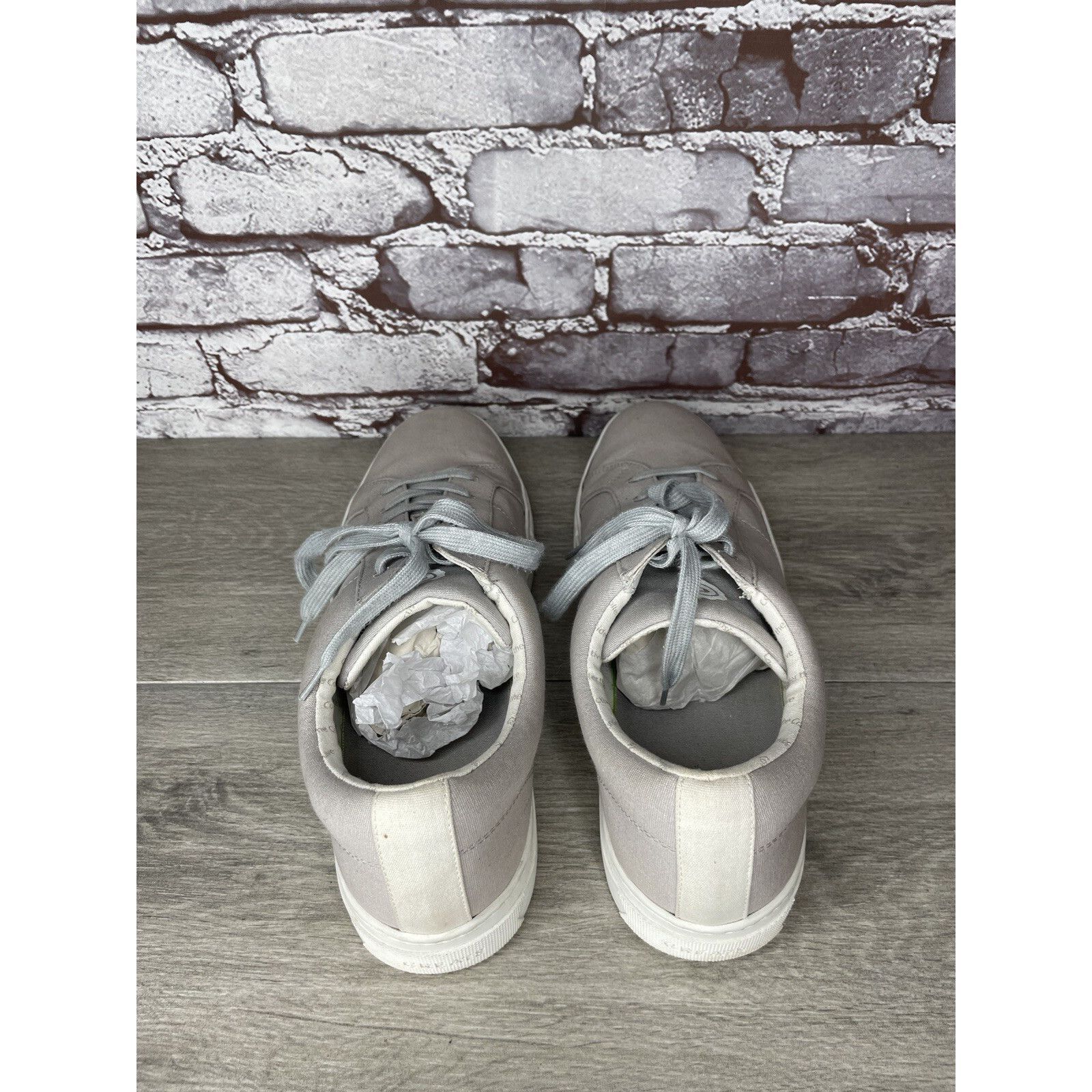 Greats Greats Gray Canvas Fabric Lace Up Low Casual Sneakers Shoes Size US 12 / EU 45 - 5 Thumbnail