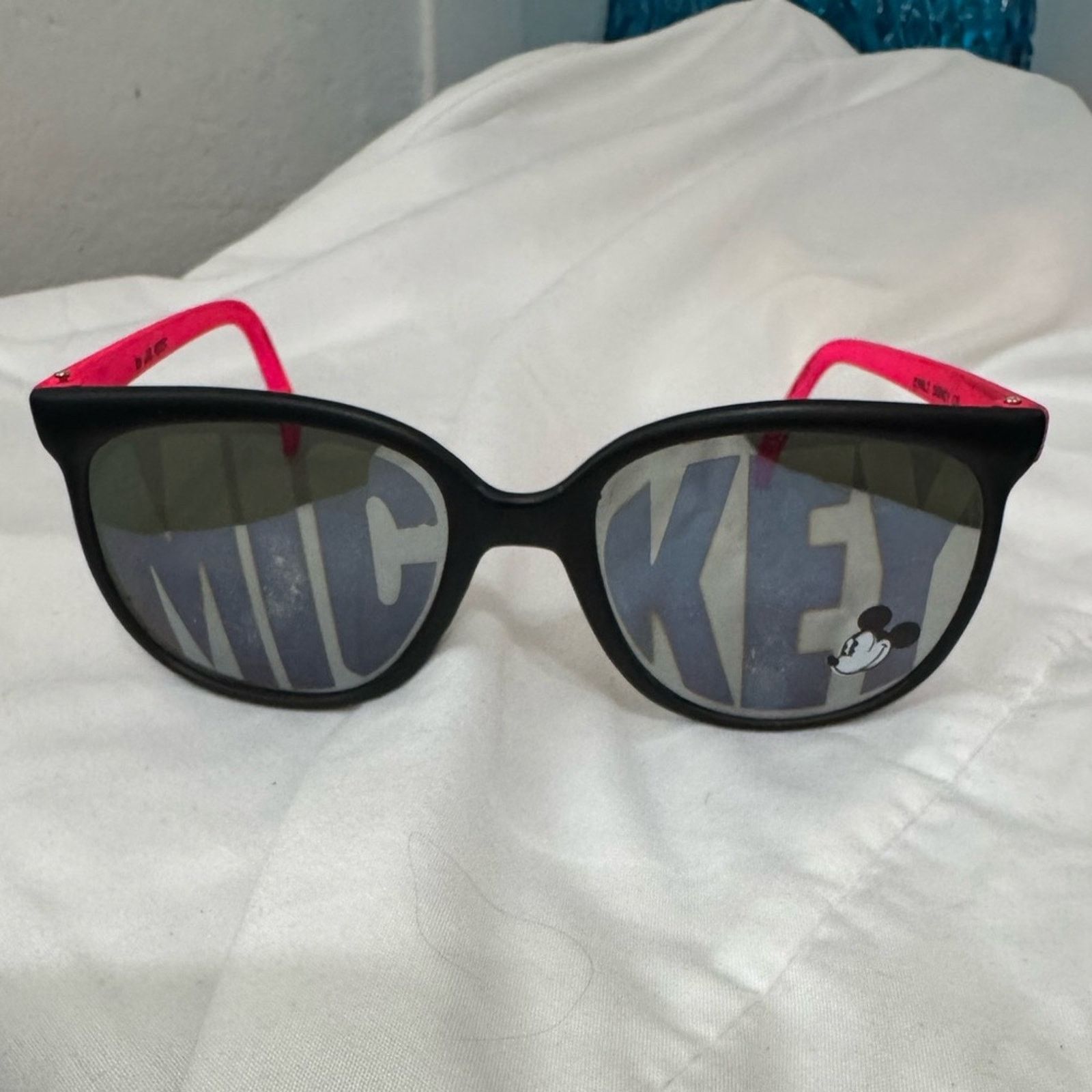 Disney VTG Mickey Mouse Sunglasses with Pink Accents Size ONE SIZE - 1 Thumbnail