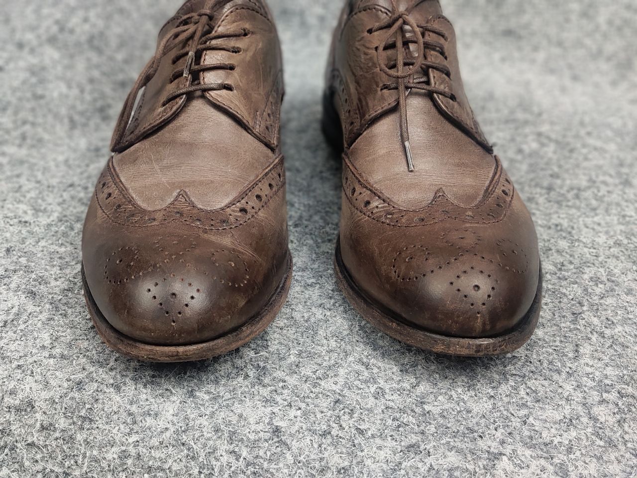MoMA Moma Italy Design Luxe Oxford Dress Shoes Leather Brown Size US 10 / IT 40 - 6 Thumbnail