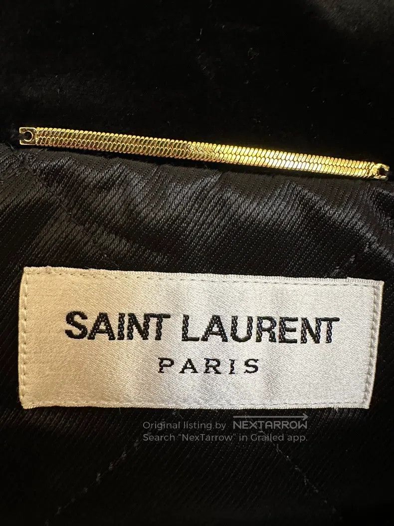 Saint Laurent Paris Saint Laurent Paris Solid Color Logo Embroidered Double-br Size S / US 4 / IT 40 - 3 Thumbnail