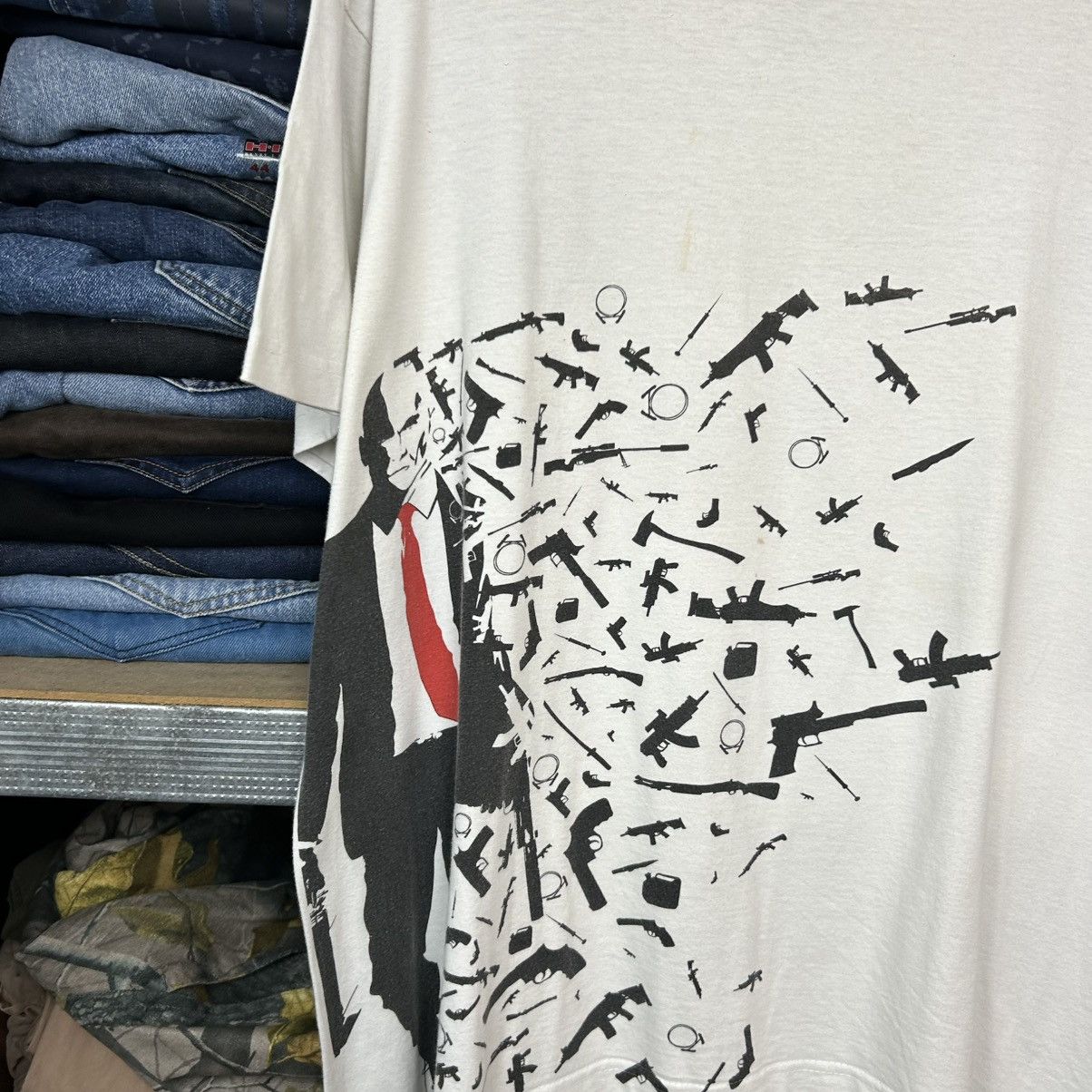 Vintage Vintage Hitman Big graphic logo movie streetwear tee Size US XL / EU 56 / 4 - 2 Thumbnail