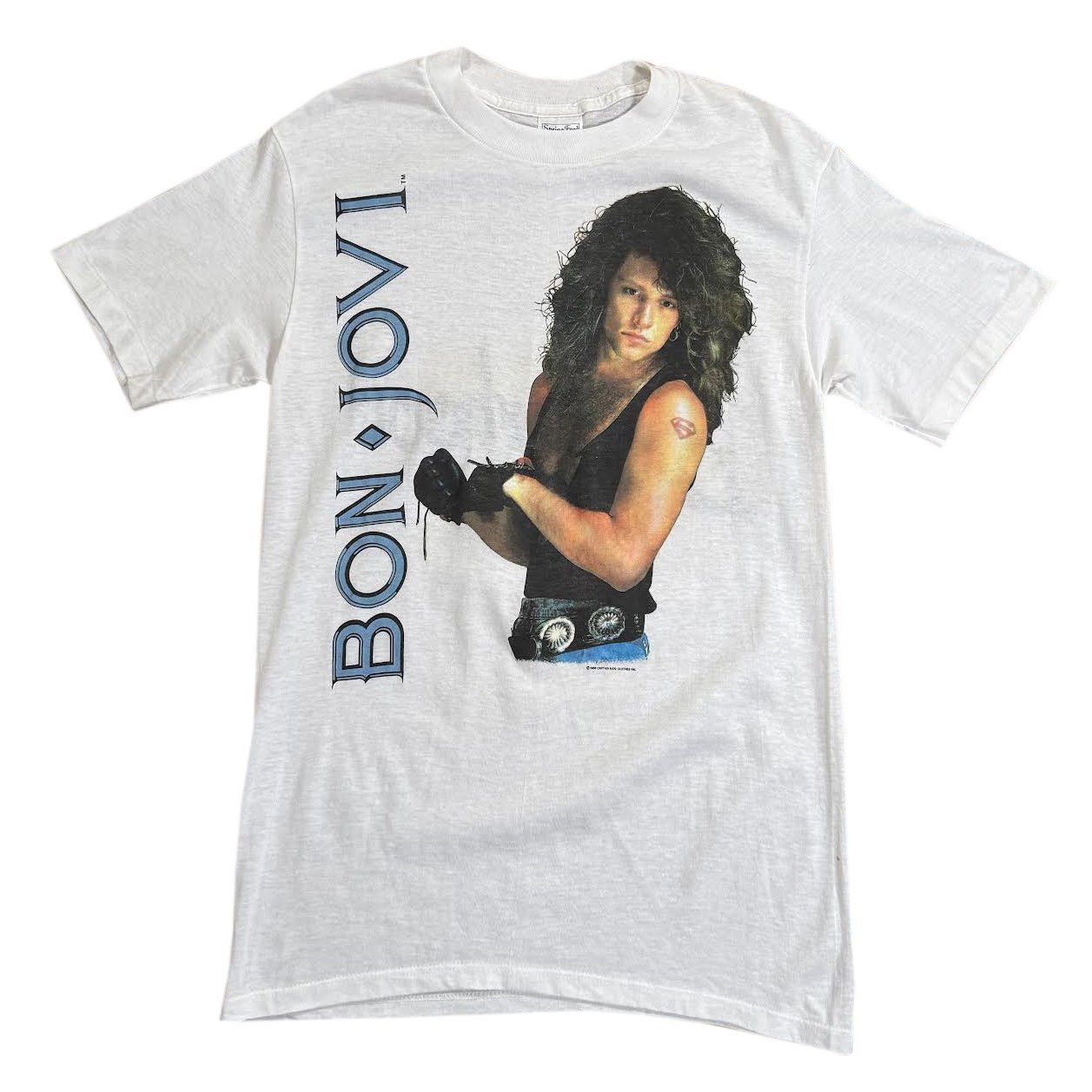 Vintage Vintage Bon Jovi The Brotherhood 1988 T Shirt (Size M) Size US M / EU 48-50 / 2 - 1 Thumbnail