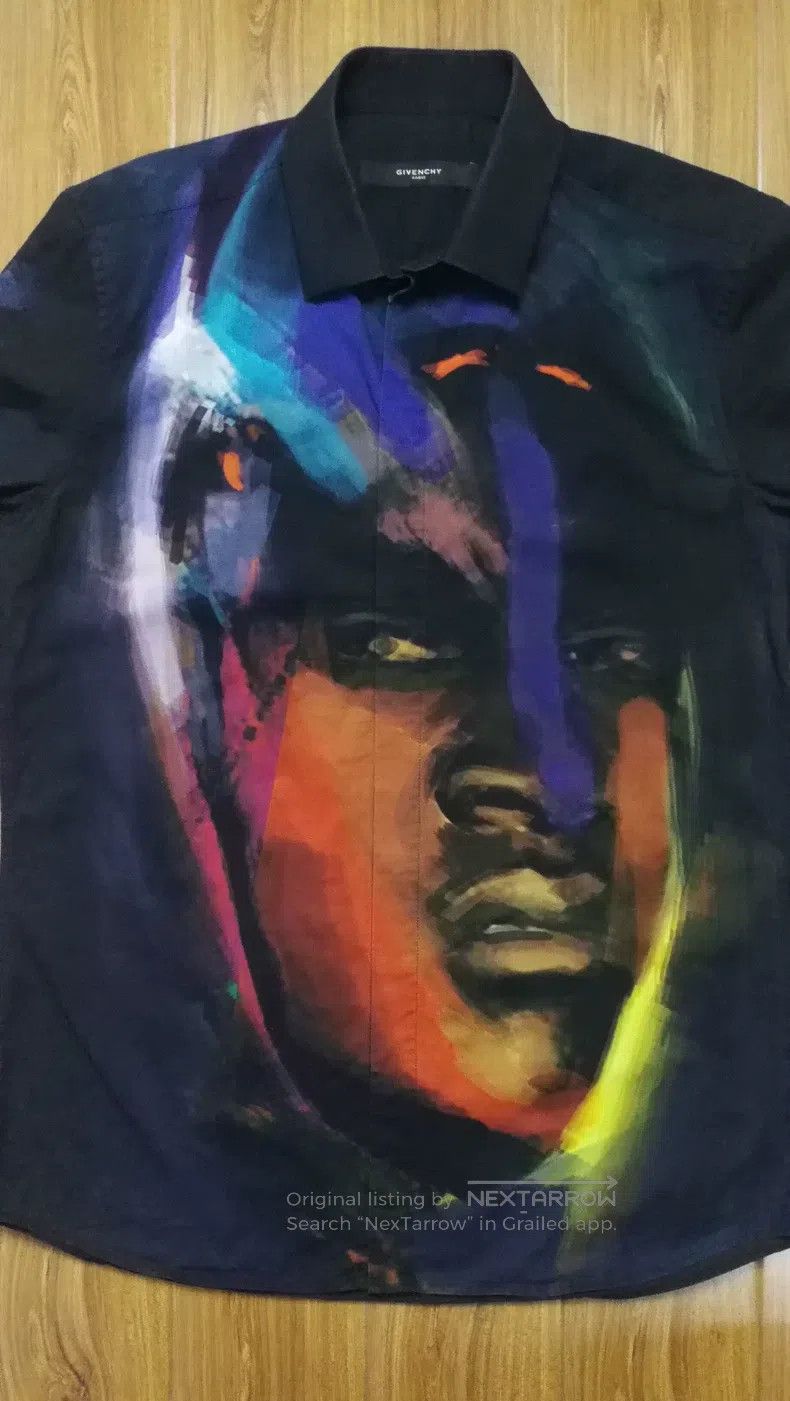 Givenchy Givenchy Size 41 Oil painting black label shirt Size US S / EU 44-46 / 1 - 3 Thumbnail