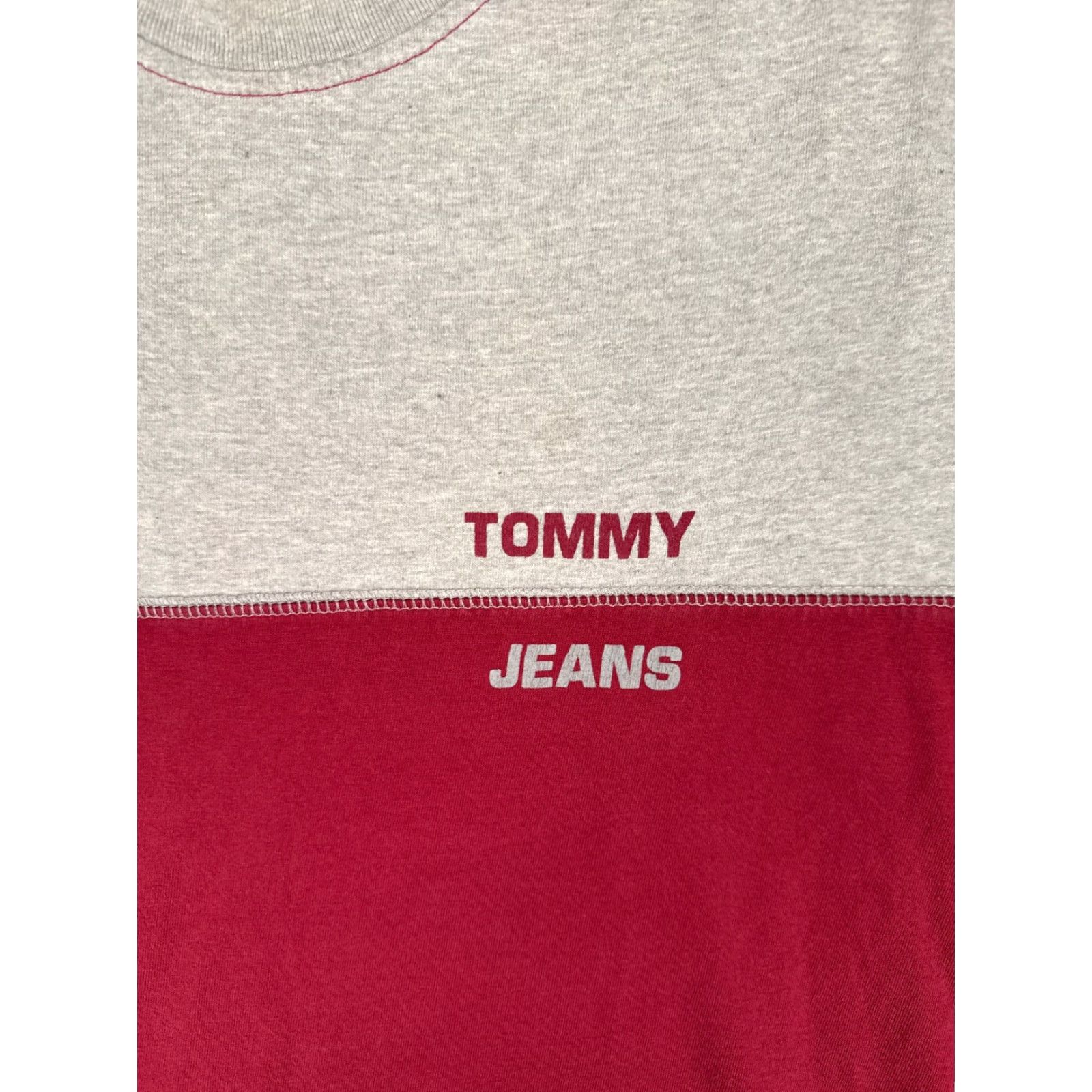 Tommy Hilfiger Tommy Hilfiger Jeans Shirt Adult XL Gray Cotton Crew Neck T-Shirt Logo 100% Cotton Mens Baseball American Size US XL / EU 56 / 4 - 6 Thumbnail