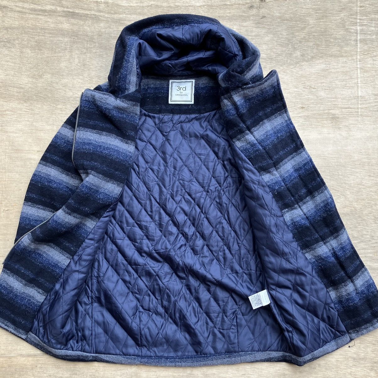 Vanquish 3rd by VANQUISH WINTER JACKET BLEU STRIPES Size M / US 6-8 / IT 42-44 - 5 Thumbnail
