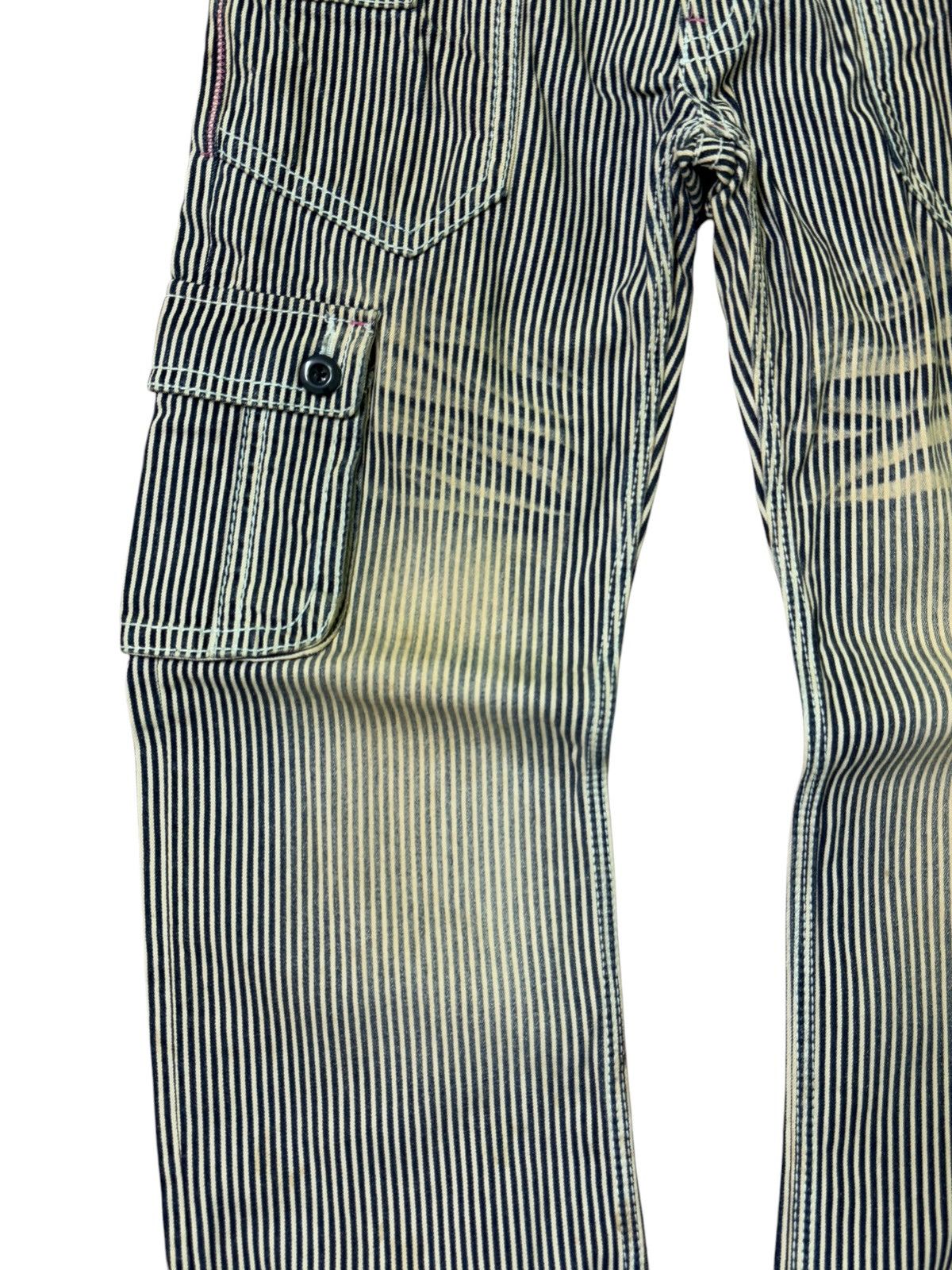 Japanese Brand HICKORY BLUE MOON BLUE CARGO ACID WASHED DISTRESSED JEANS Size US 32 / EU 48 - 8 Thumbnail