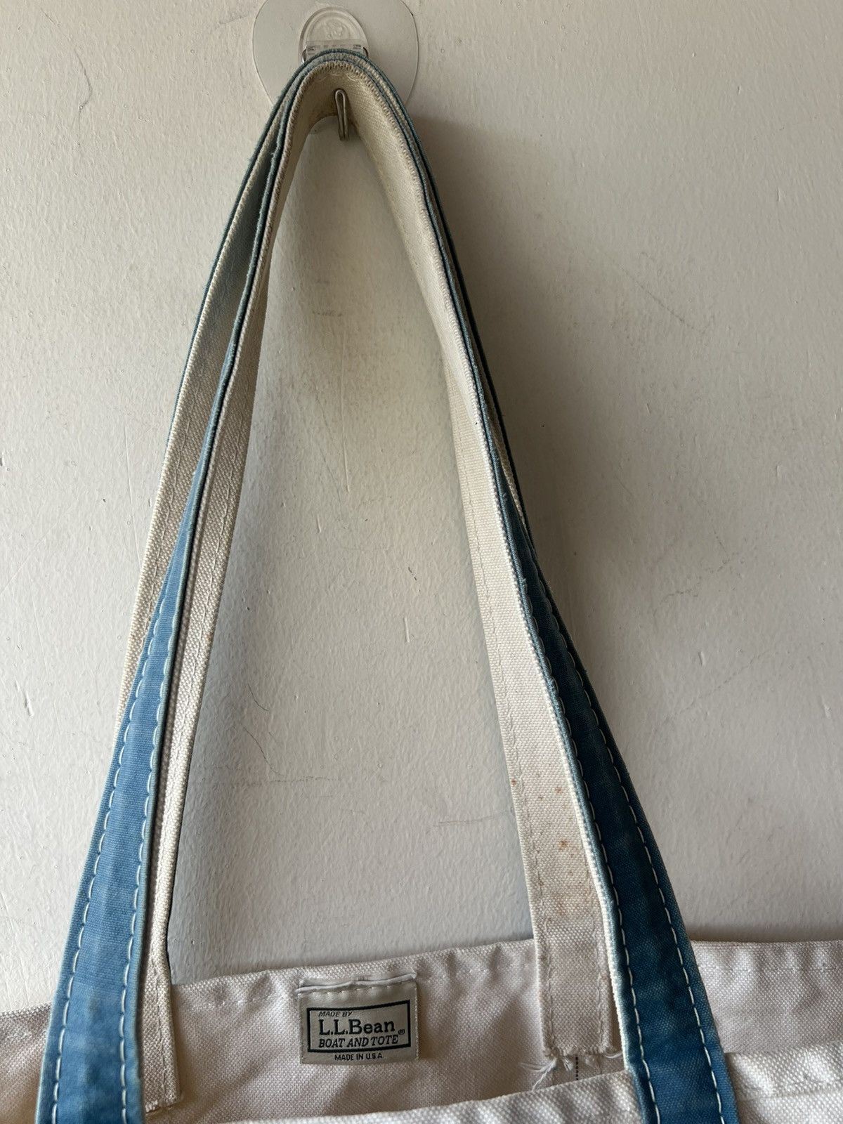 L.L. Bean RARE! 80s L.L. Fade Patina Long Handle Huge Tote Bag Size ONE SIZE - 25 Thumbnail