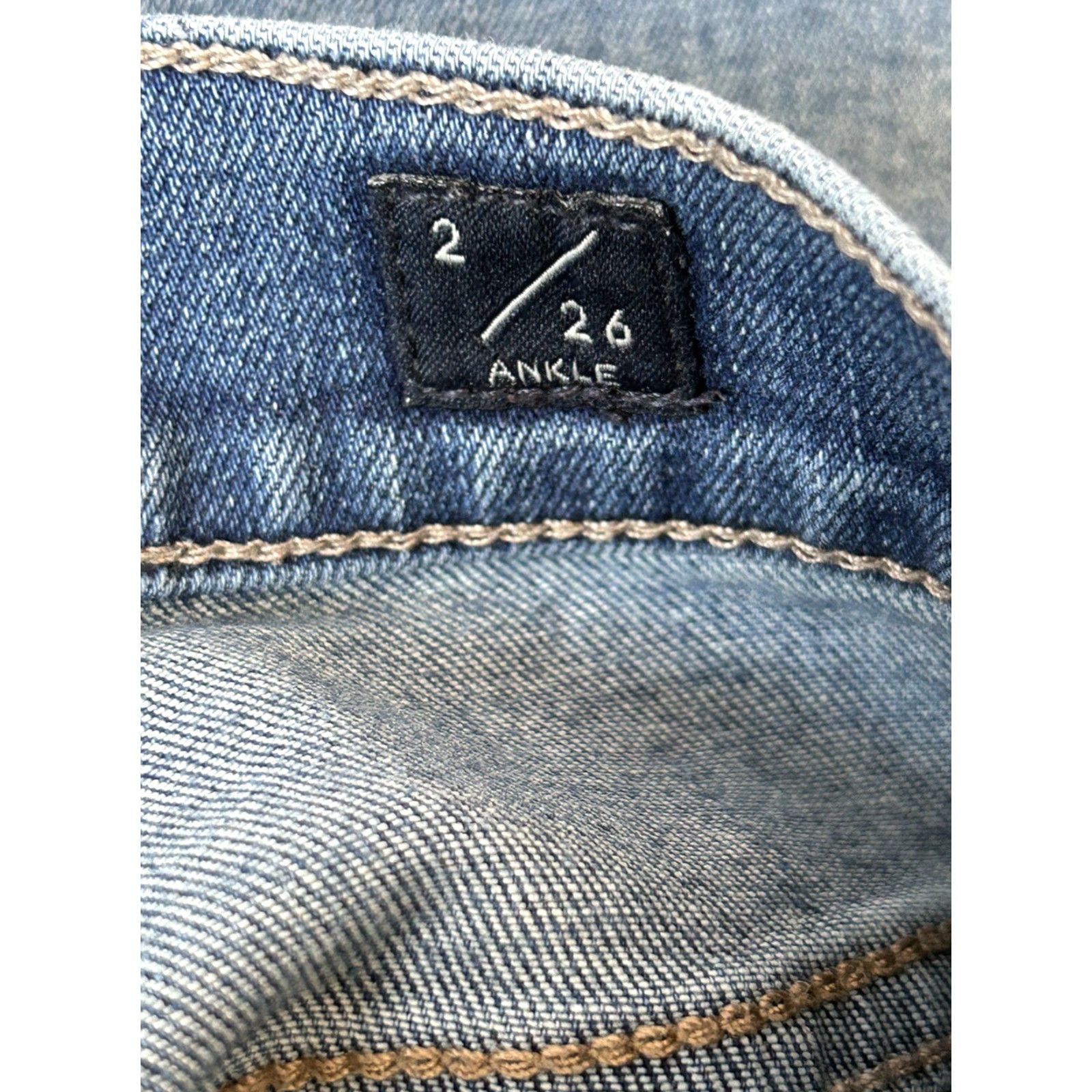 Lucky Brand Lucky Brand Women's Bridgette Jeans High Rise Skinny Size 2/26 Ankle Blue Denim Slim Fitted Womens Size 26" / US 2 / IT 38 - 6 Thumbnail