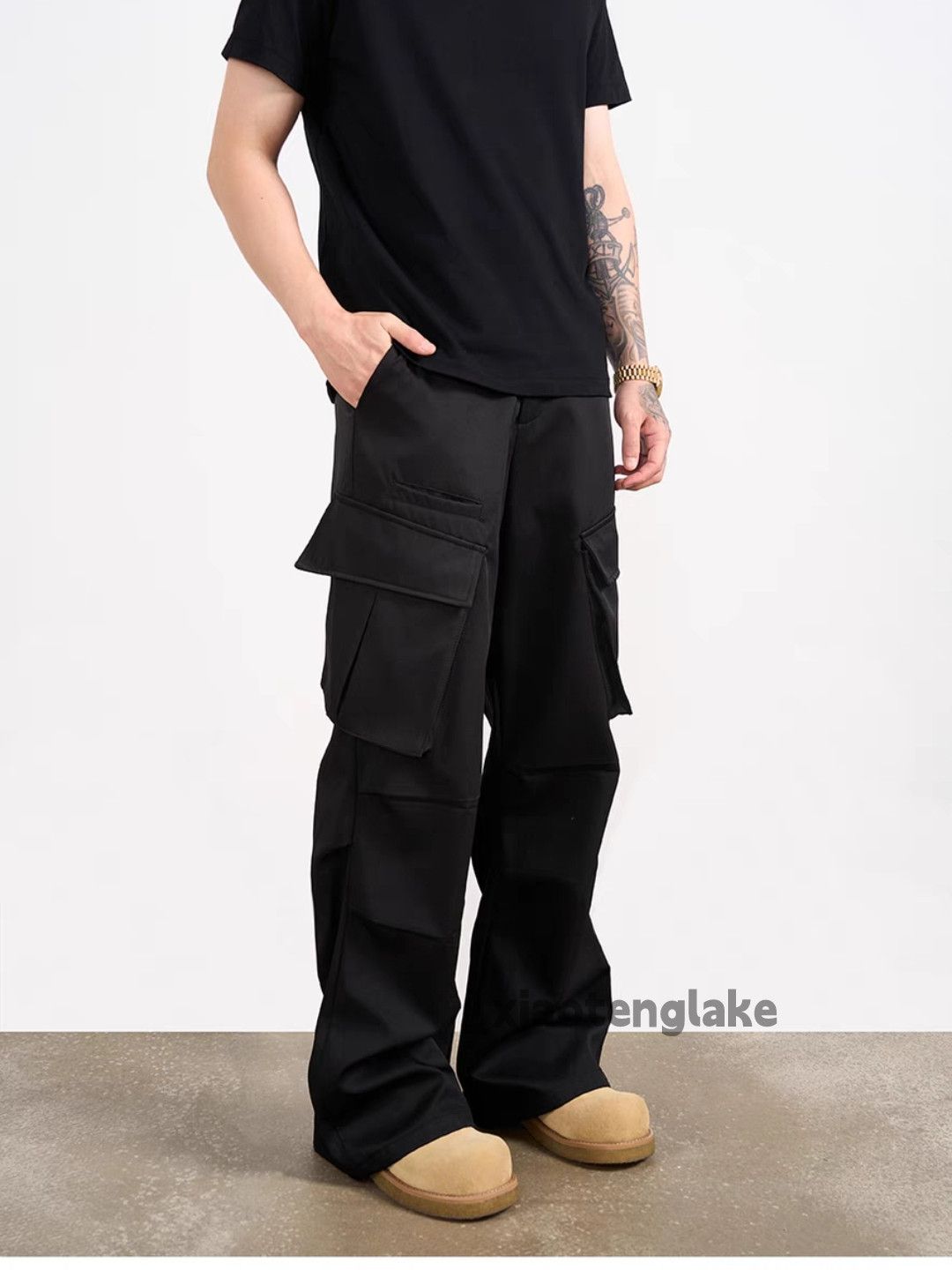 Designer Unisex outdoor utility punk hiphop yuppie cargo pants Size US 32 / EU 48 - 4 Thumbnail