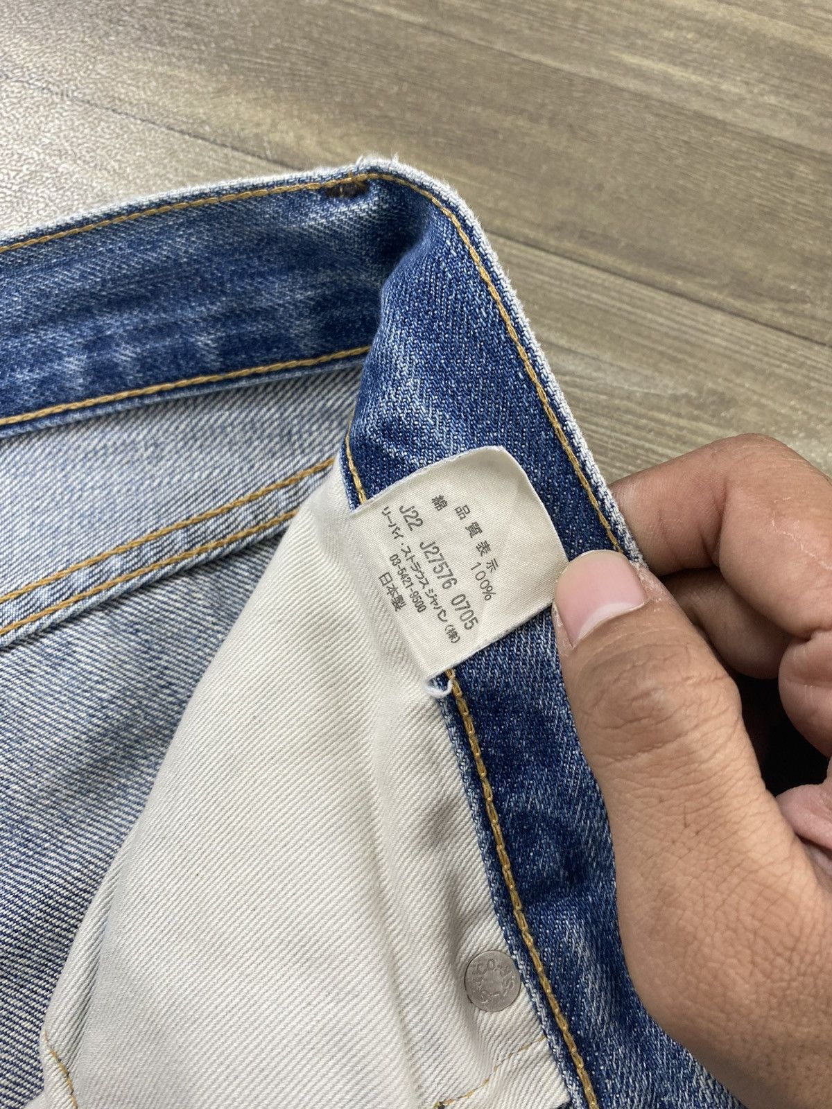 Levi's Vintage Clothing 🇯🇵Vintage Levis 501XX LVC Rindem Selvedge Distressed Jeans Size US 36 / EU 52 - 11 Thumbnail