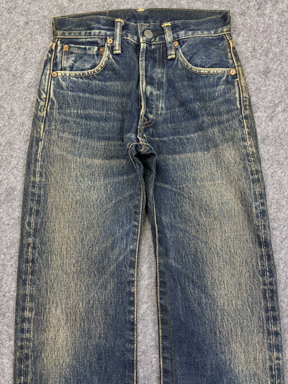 45rpm 💥W25 Insane 90s💥Mud Wash 45rpm Japan Sturdy Denim F879 Size US 26 / EU 42 - 3 Thumbnail