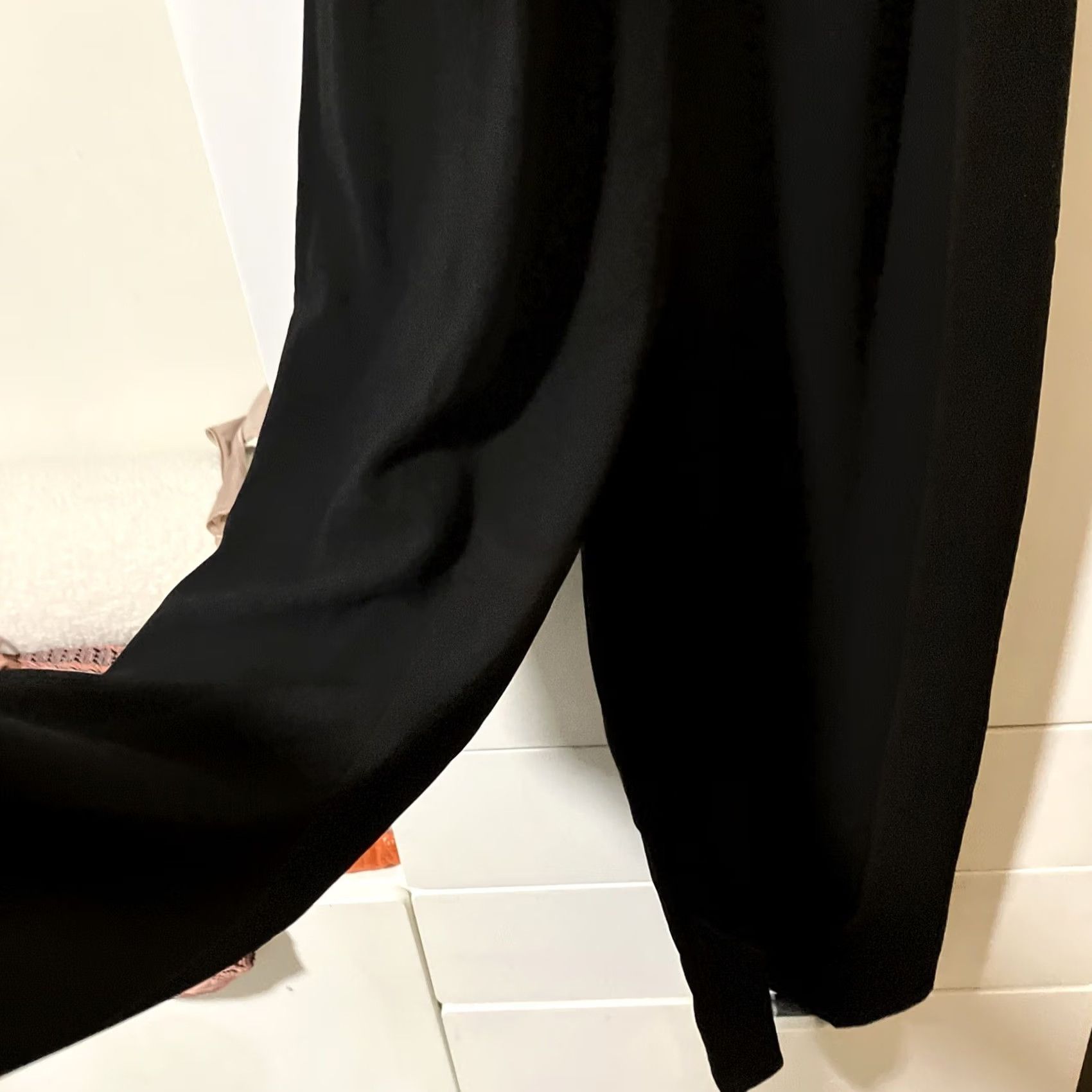 J.Crew J.CREW Jumpsuit One-Piece Women Wide-Leg Ruffle Sleeve Black & White Crepe 8 Colorful Multicolor Shirt? Size 30" / US 8 / IT 44 - 4 Thumbnail