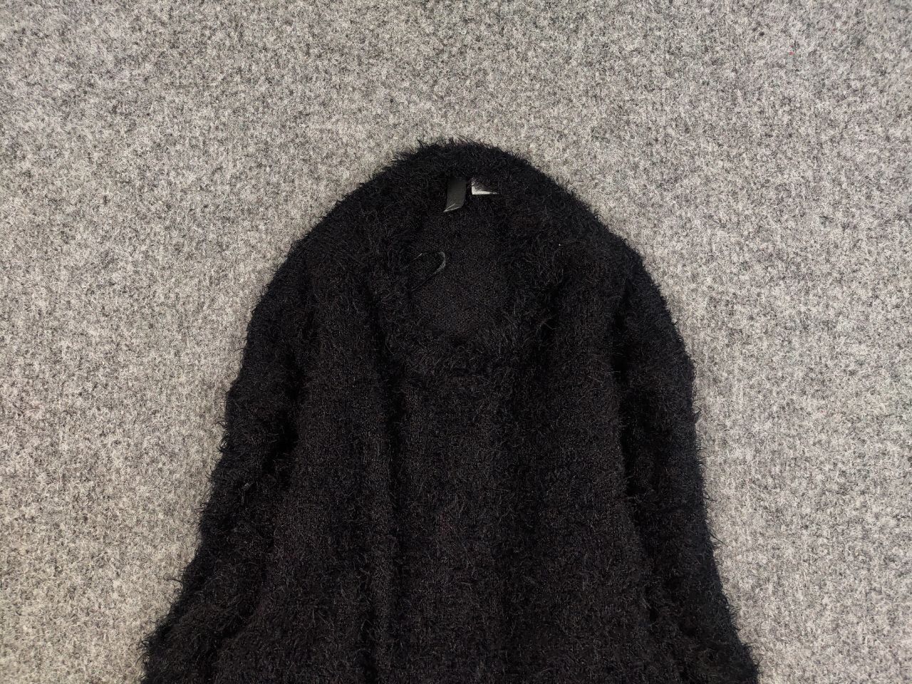Japanese Brand Vintage 90's Japanese Mohair Black Style Fuzzy Sweater Y2K Size S / US 4 / IT 40 - 8 Thumbnail