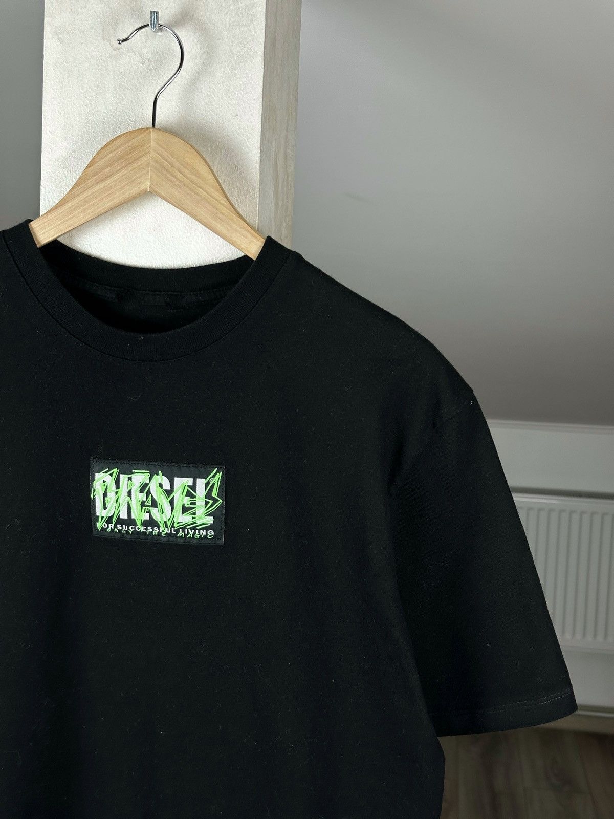 Diesel Diesel Y2K Logo Big Blck Tee International Logo Size US M / EU 48-50 / 2 - 2 Thumbnail