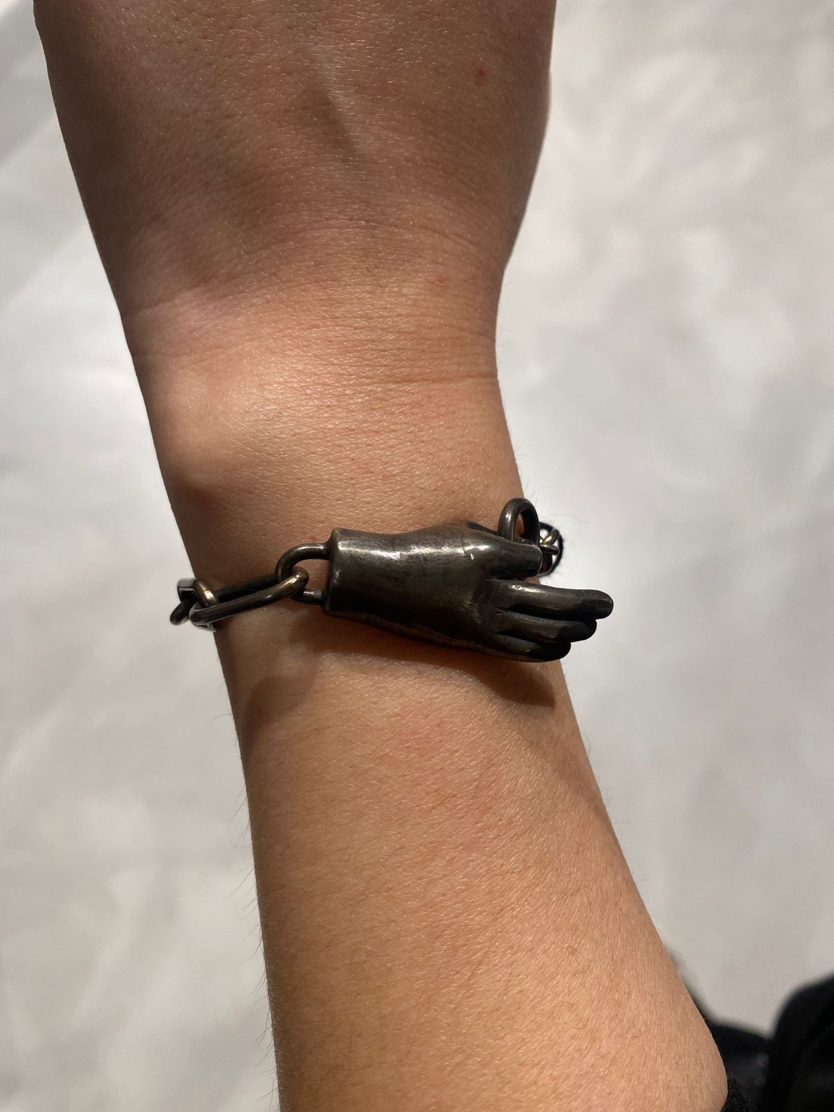 Ann Demeulemeester SILVER HAND BRACELET Size ONE SIZE - 3 Thumbnail
