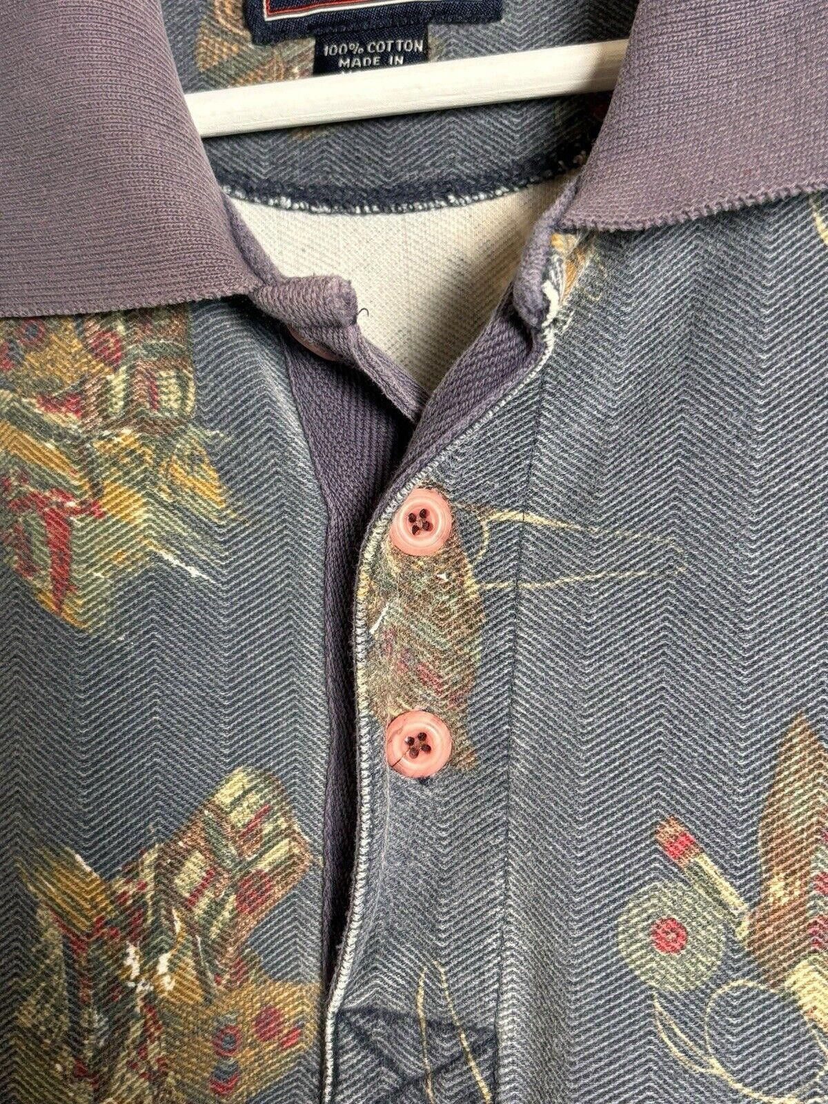 Vintage × Woolrich Woolen Mills Vintage Woolrich Rugged Longsleeve Large Faded Navy Blue Size US L / EU 52-54 / 3 - 5 Thumbnail
