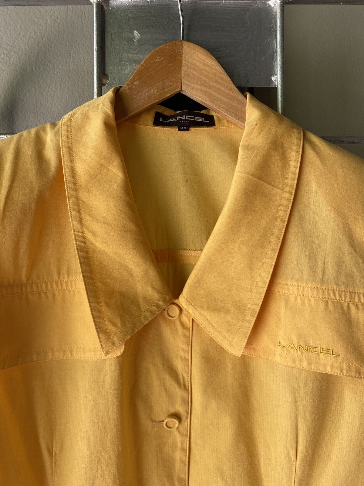 Lancel LANCEL Yellow Long-Sleeve Shirt Size L / US 10 / IT 46 - 5 Thumbnail