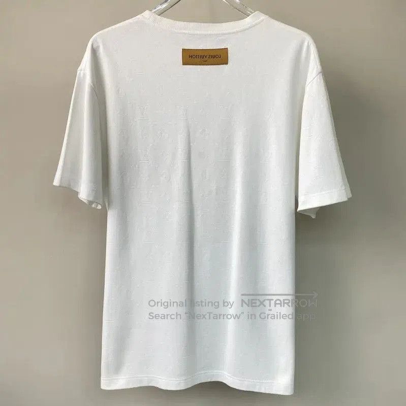 Louis Vuitton Louis Vuitton White Cotton XL Men's T-Shirt . Size US XL / EU 56 / 4 - 2 Thumbnail