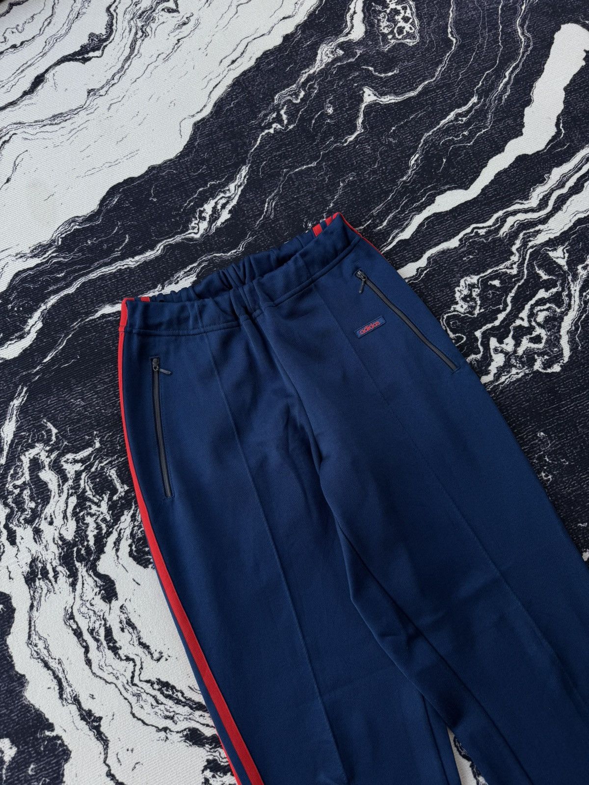Adidas × Japanese Brand × Vintage Vintage adidas descente trackpants navy blue Size US 28 / EU 44 - 5 Thumbnail
