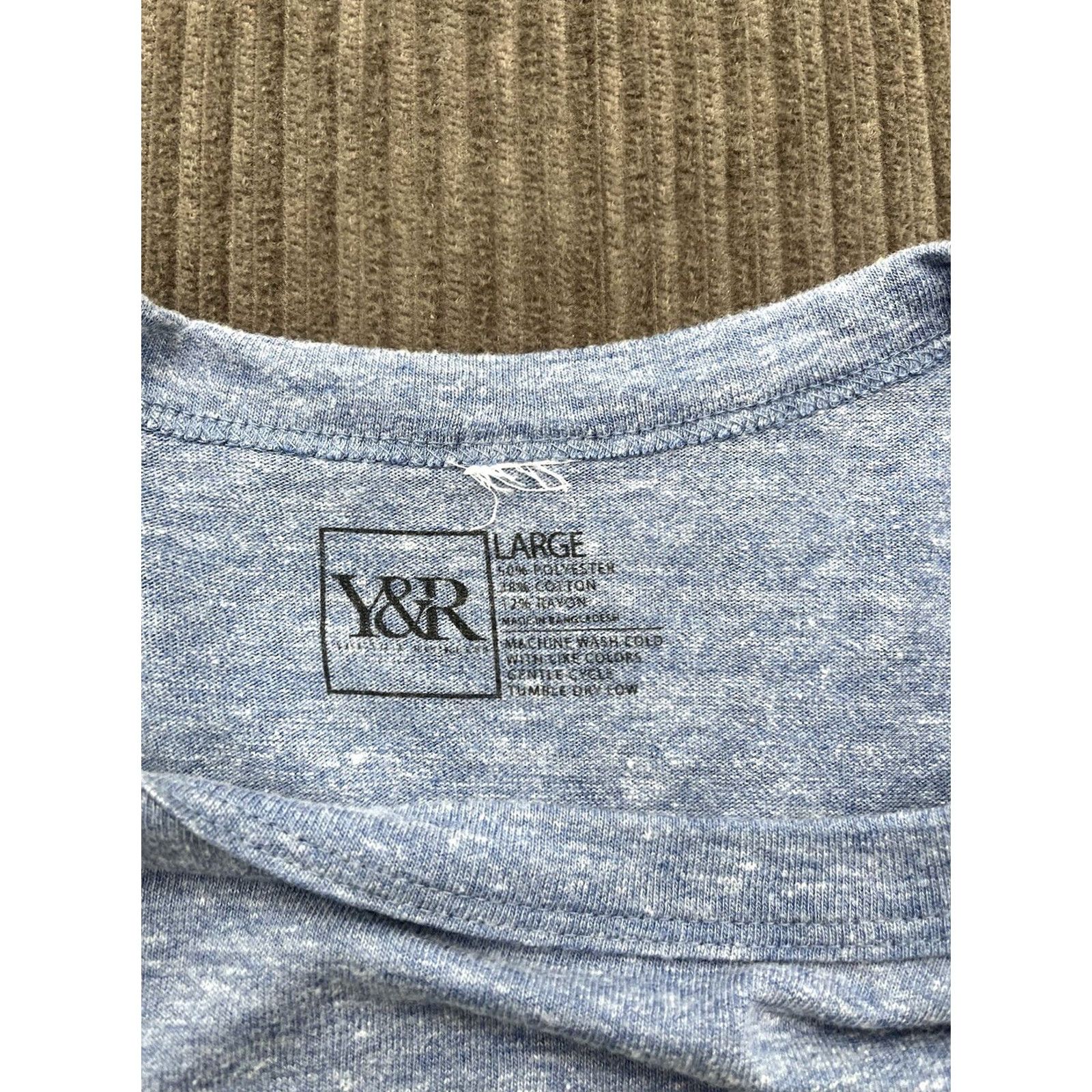 Vintage Young & Reckless Men Football T-Shirt L Blue White Striped Casual Size US L / EU 52-54 / 3 - 3 Thumbnail