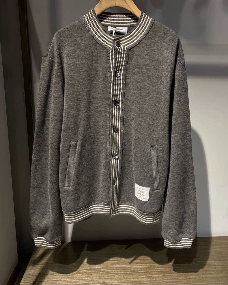 Thom Browne Thom browne Gray cardigan sweater knitting 2503-Nextarrow Size US M / EU 48-50 / 2 - 4 Thumbnail