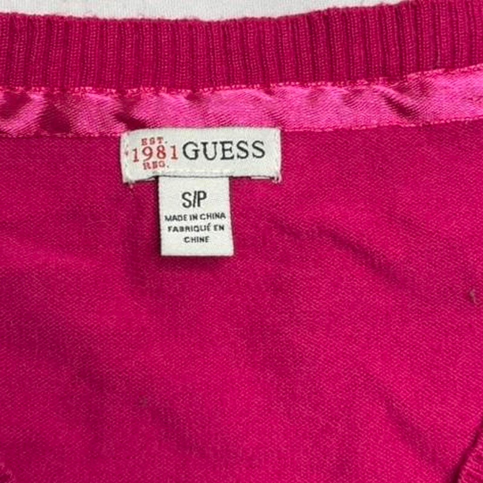Guess Guess Embroidered Logo Y2K Twee 2000s long sleeve size small Size S / US 4 / IT 40 - 4 Thumbnail