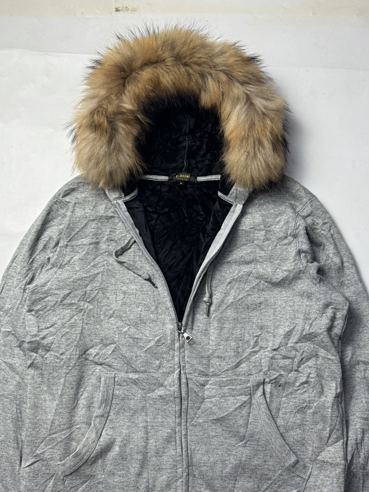 Japanese Brand Fur hoodie closshi black velvet japanese styled Size US M / EU 48-50 / 2 - 3 Thumbnail