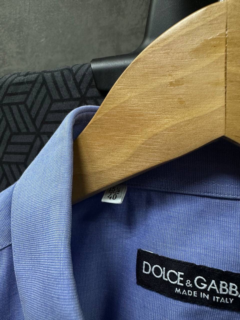 Dolce & Gabbana × Vintage Vintage Dolce&Gabbana Blue Big Loo Mens Shirt Size US M / EU 48-50 / 2 - 7 Thumbnail