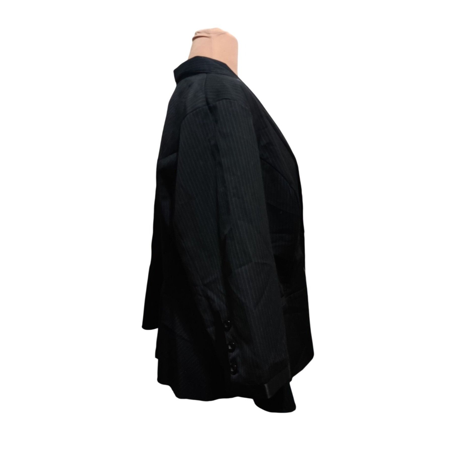 Vintage Vintage Z Cavaricci Size 3X Y2K Black Pinstripe Tuxedo Blaze Size 3XL / US 20-22 - 4 Thumbnail