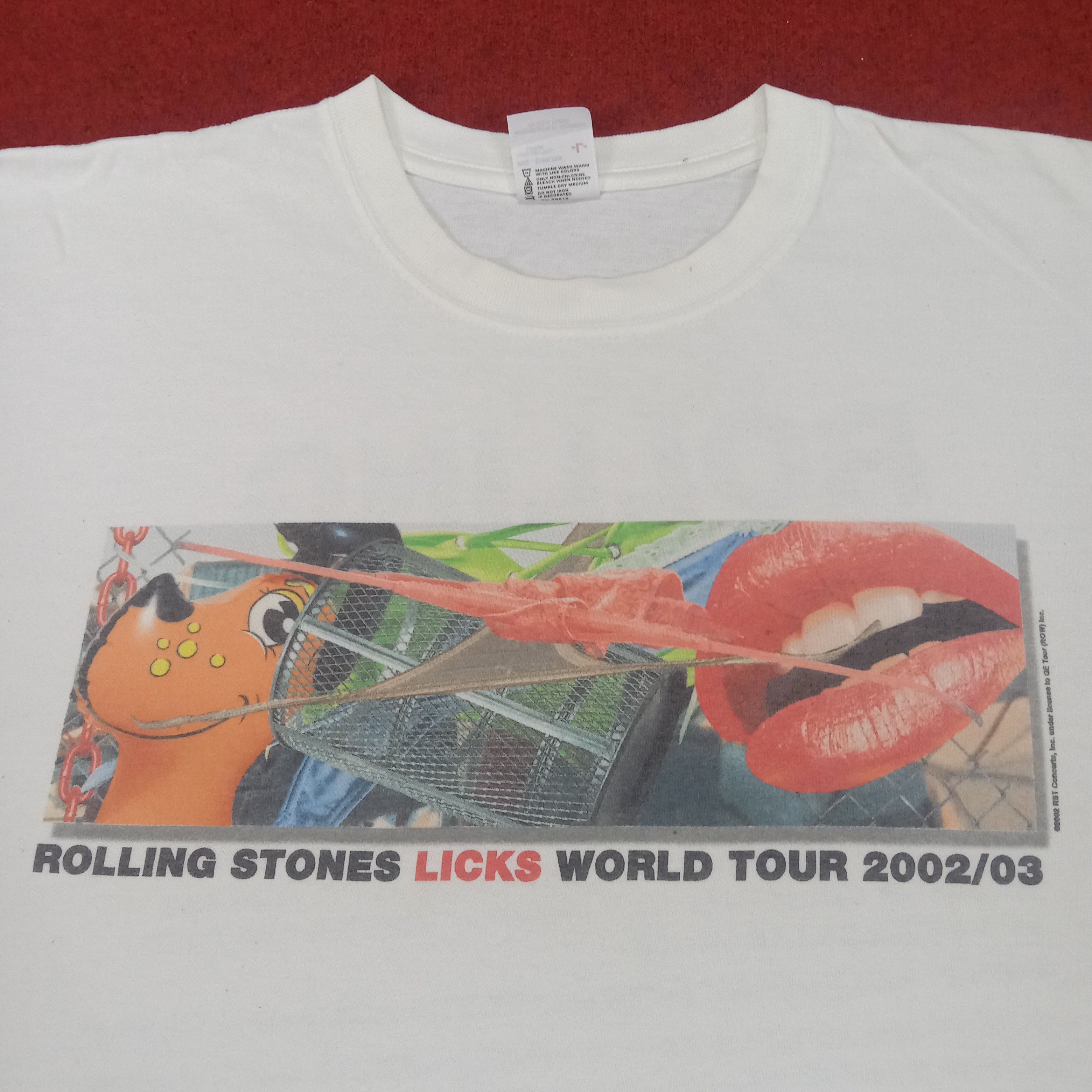 Band Tees × Vintage Rolling Stone Rock Band Vintage Tshirt World Tour Size US XL / EU 56 / 4 - 2 Thumbnail