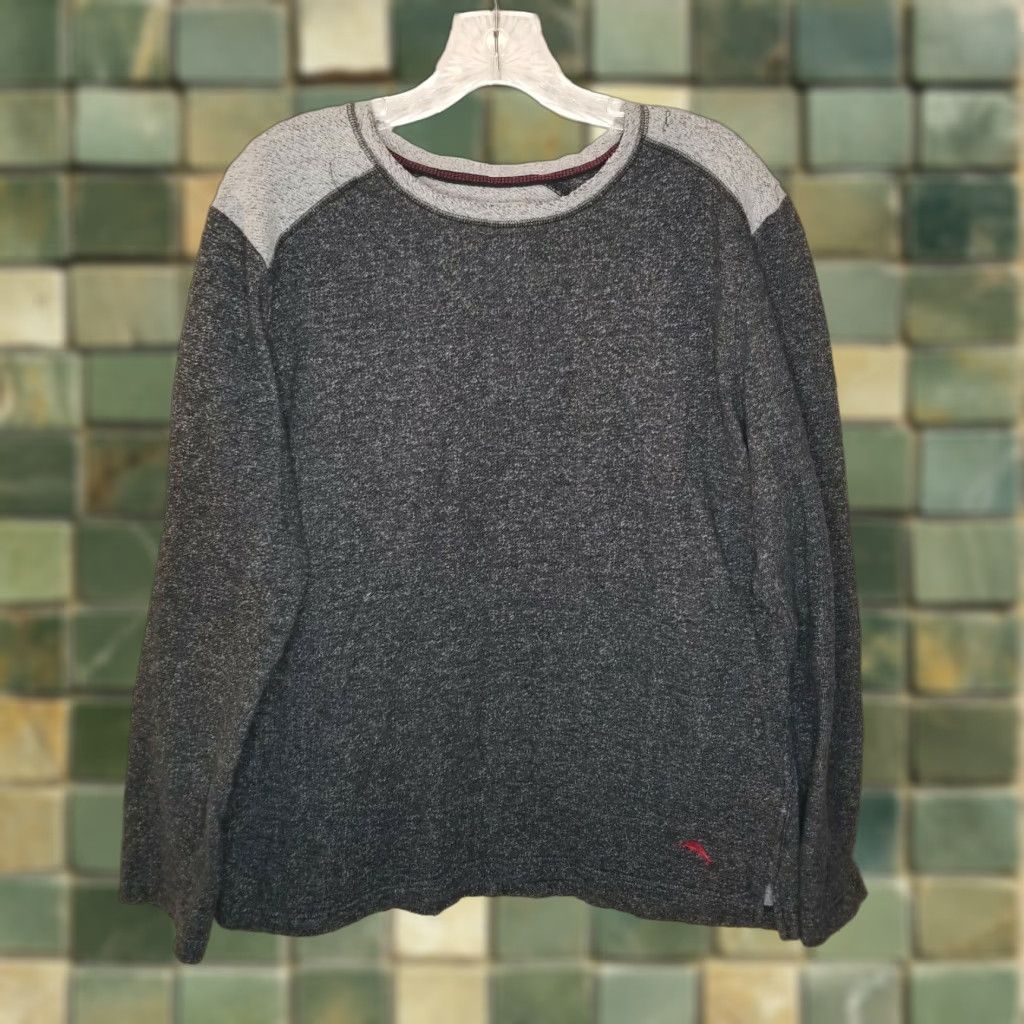 Tommy Bahama Tommy Bahama Sweater Gray Long Sleeve Pullover Size L Mens Size US L / EU 52-54 / 3 - 1 Thumbnail
