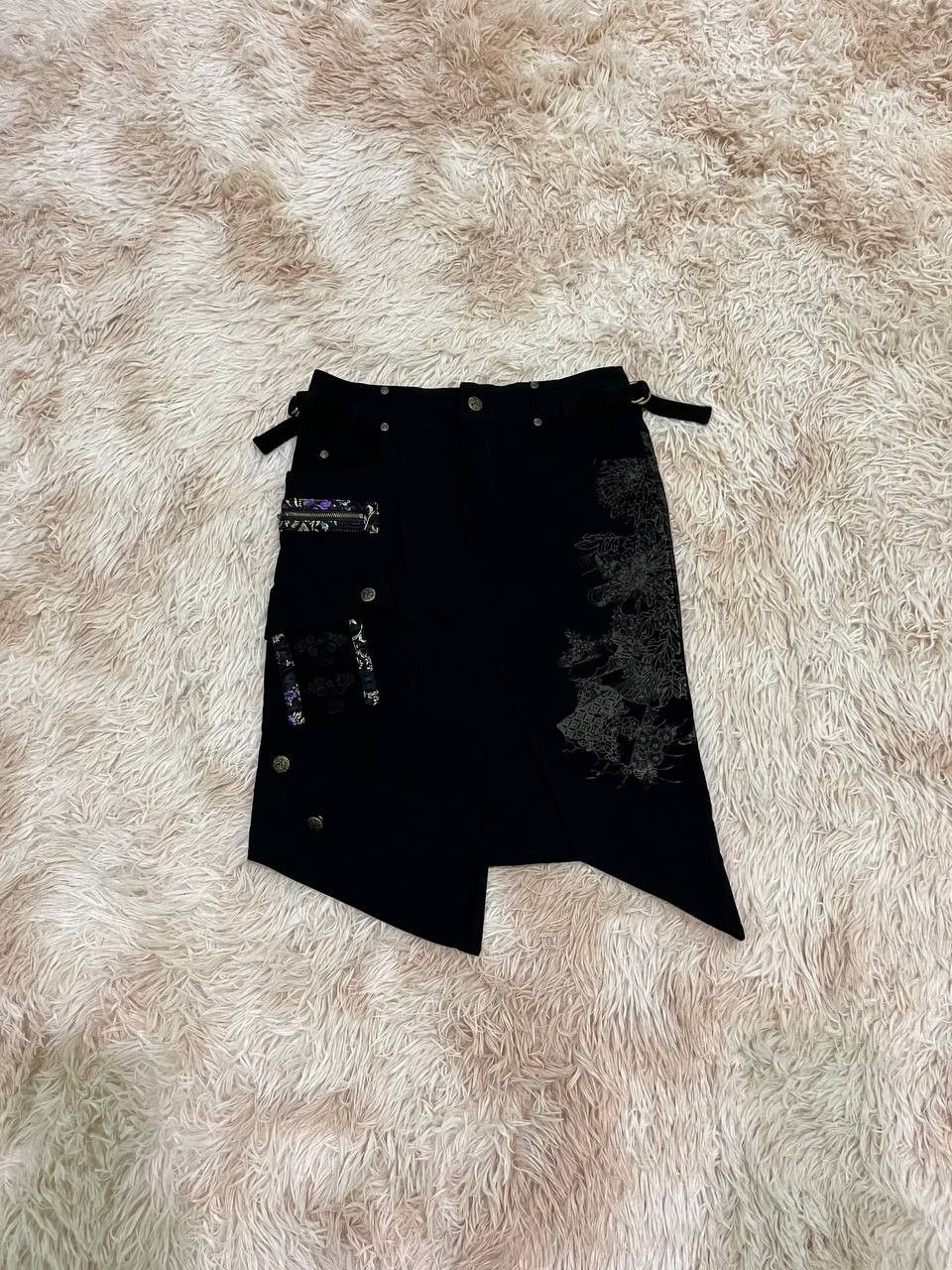 image of Avant Garde Ozz Oneste Gothic Style Skirt in Black, Women's (Size 26)