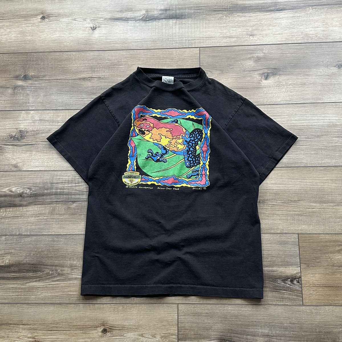 Other 1993 Earth Foundation Single Stitch Poison Dart Frog Tee Size US M / EU 48-50 / 2 - 1 Thumbnail