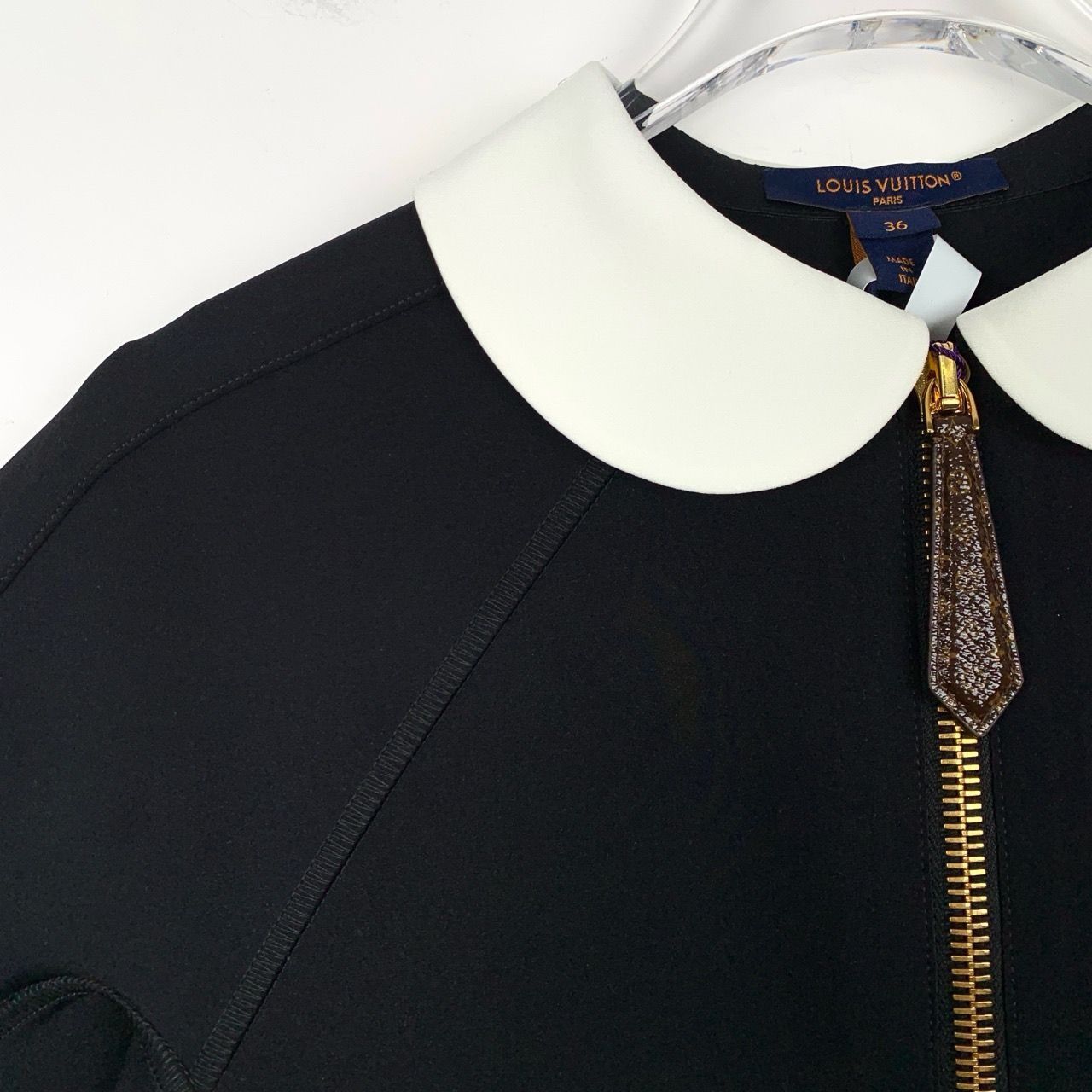Louis Vuitton Louis Vuitton 24 Collection Logo Half-Zip Black Short-Sleeve Size XS / US 0-2 / IT 36-38 - 8 Thumbnail