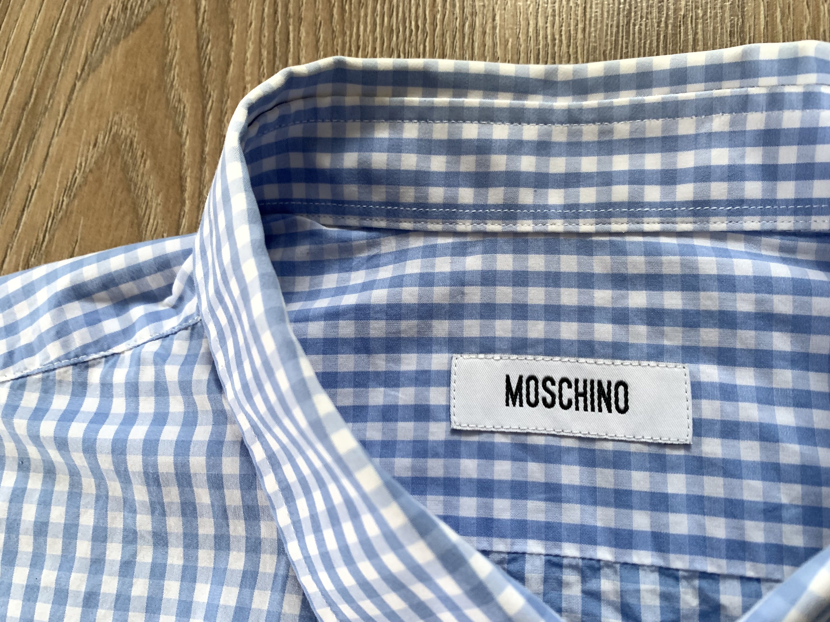 Moschino Moschino Cotton Long Sleeve Plaid Shirt Size US S / EU 44-46 / 1 - 6 Thumbnail