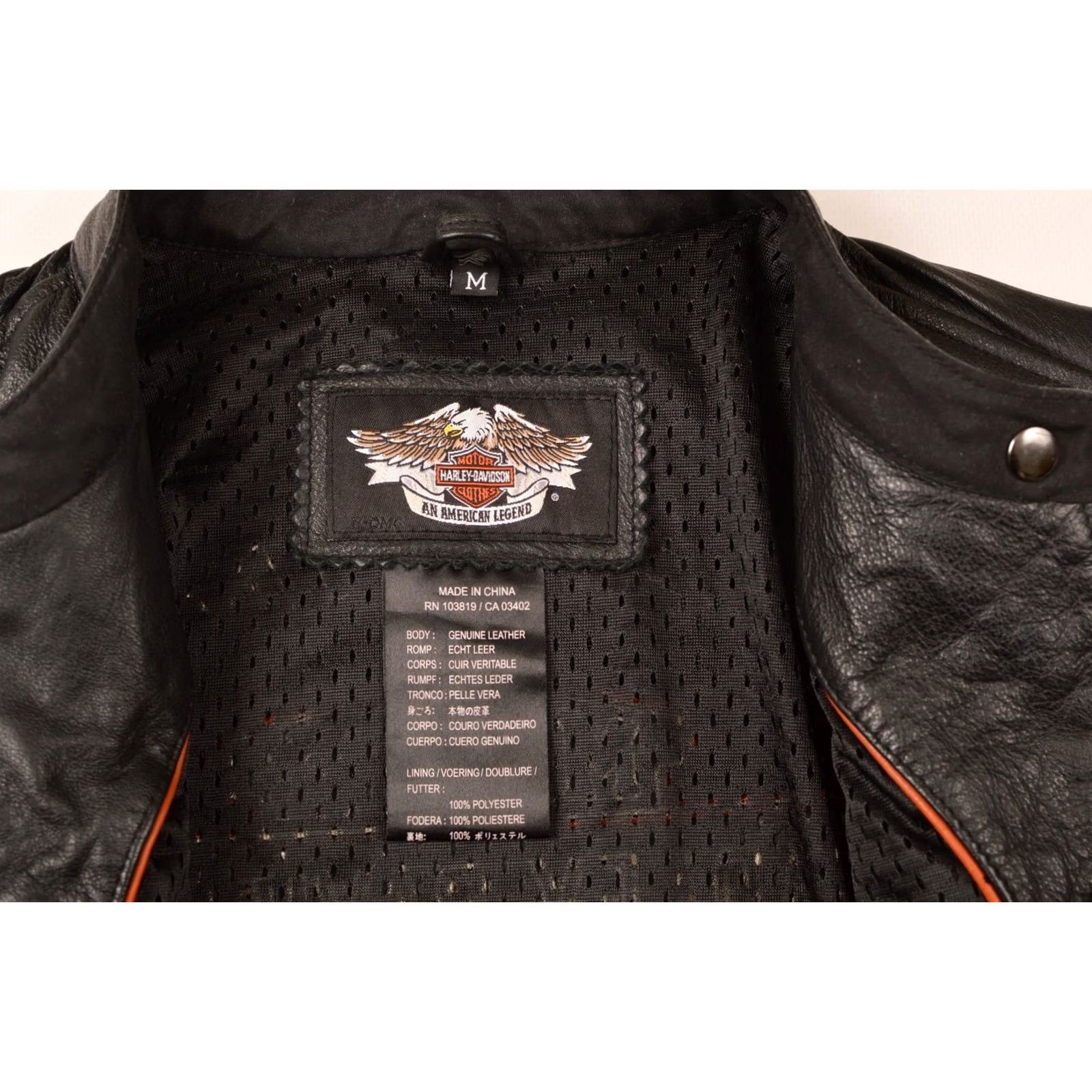 Harley Davidson VINTAGE Harley-Davidson Women's Jacket Miss Enthusiast Leather, Size M, Black, 98142-09VW, 100% Leather, Motorcycle, Womens Size M / US 6-8 / IT 42-44 - 7 Thumbnail