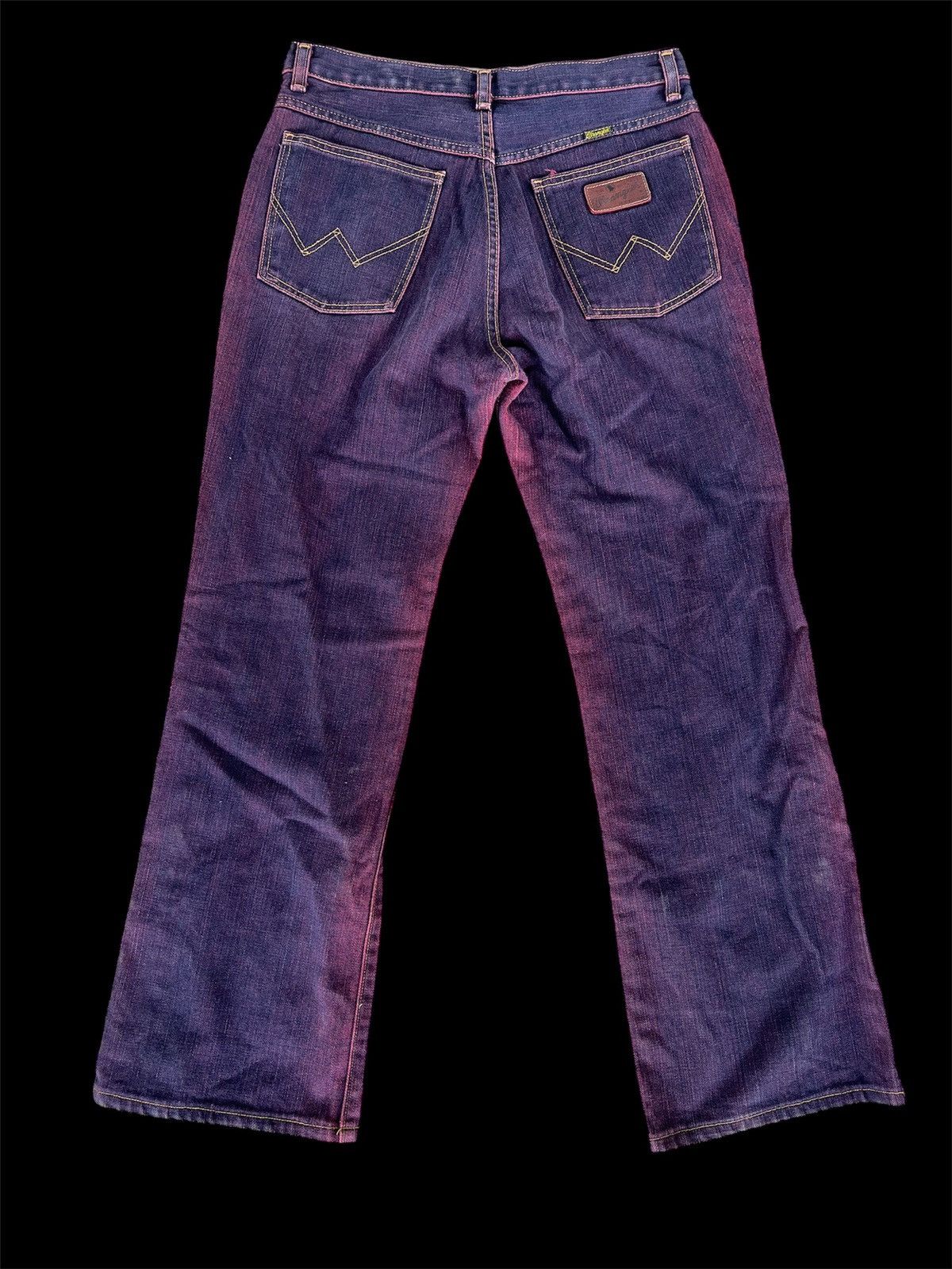 Hysteric Glamour × Japanese Brand × Wrangler Flare Crazy Purplewash Wrangler Denim Size US 29 - 2 Thumbnail