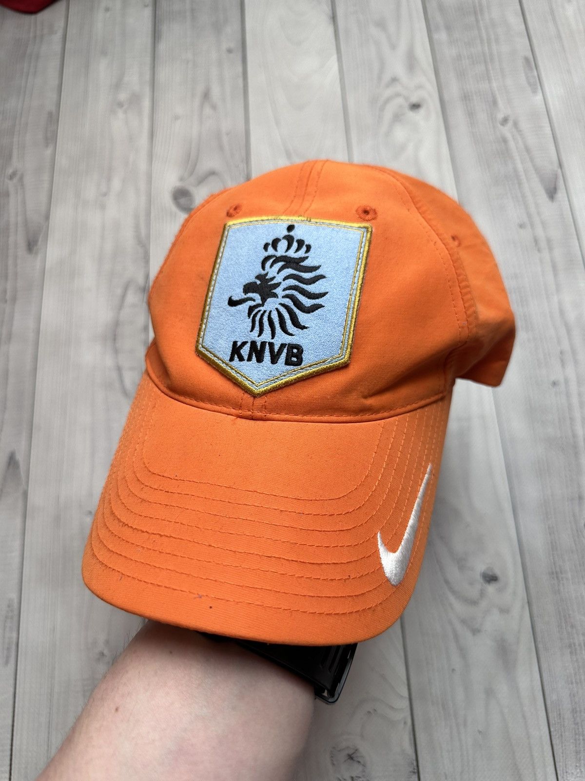 Nike × Vintage Vintage Nederland Holland Nike soccer cap orange logo Size ONE SIZE - 1 Thumbnail