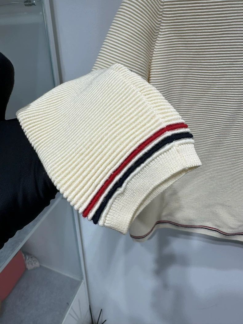 Thom Browne Thom Browne A beige knit cardigan Size US XS / EU 42 / 0 - 8 Thumbnail