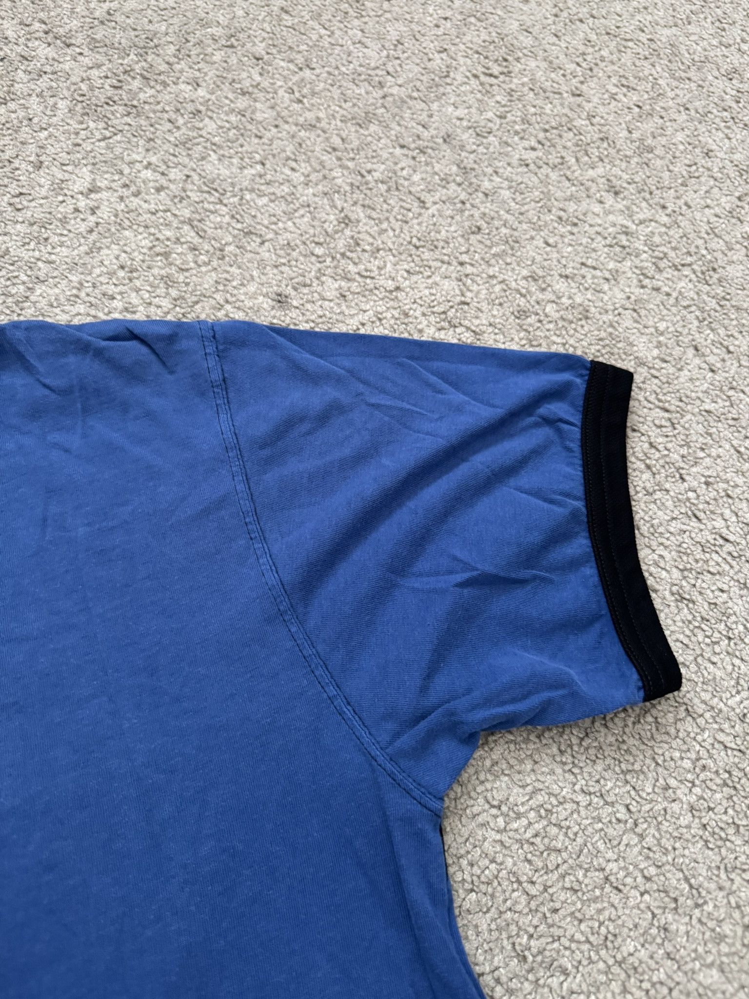 Comme des Garcons Homme Plus SS03 Comme Des Garcons Homme Plus Blue Argyle Ringer T Shirt Size US M / EU 48-50 / 2 - 8 Thumbnail