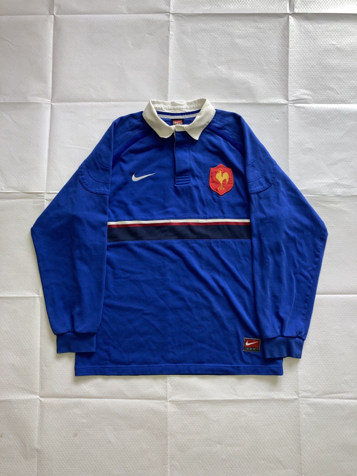 Nike Nike Vintage France 1999 Rugby Union Jersey Longsleeve Shirt Size US M / EU 48-50 / 2 - 1 Thumbnail