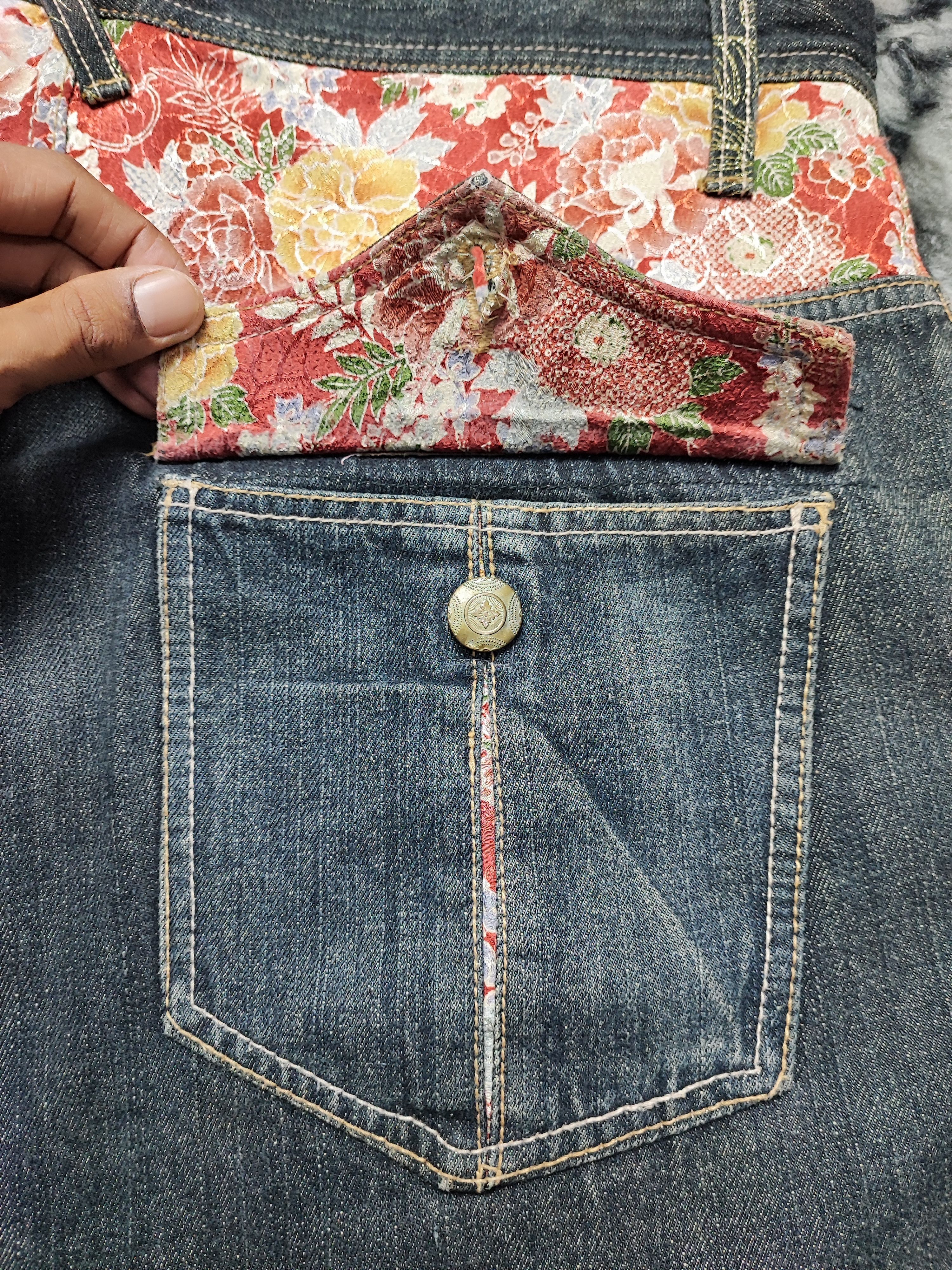 Japanese Brand Sukajan Phoenix Jeans Distressed by Gumu 34x28 Size US 34 / EU 50 - 21 Thumbnail