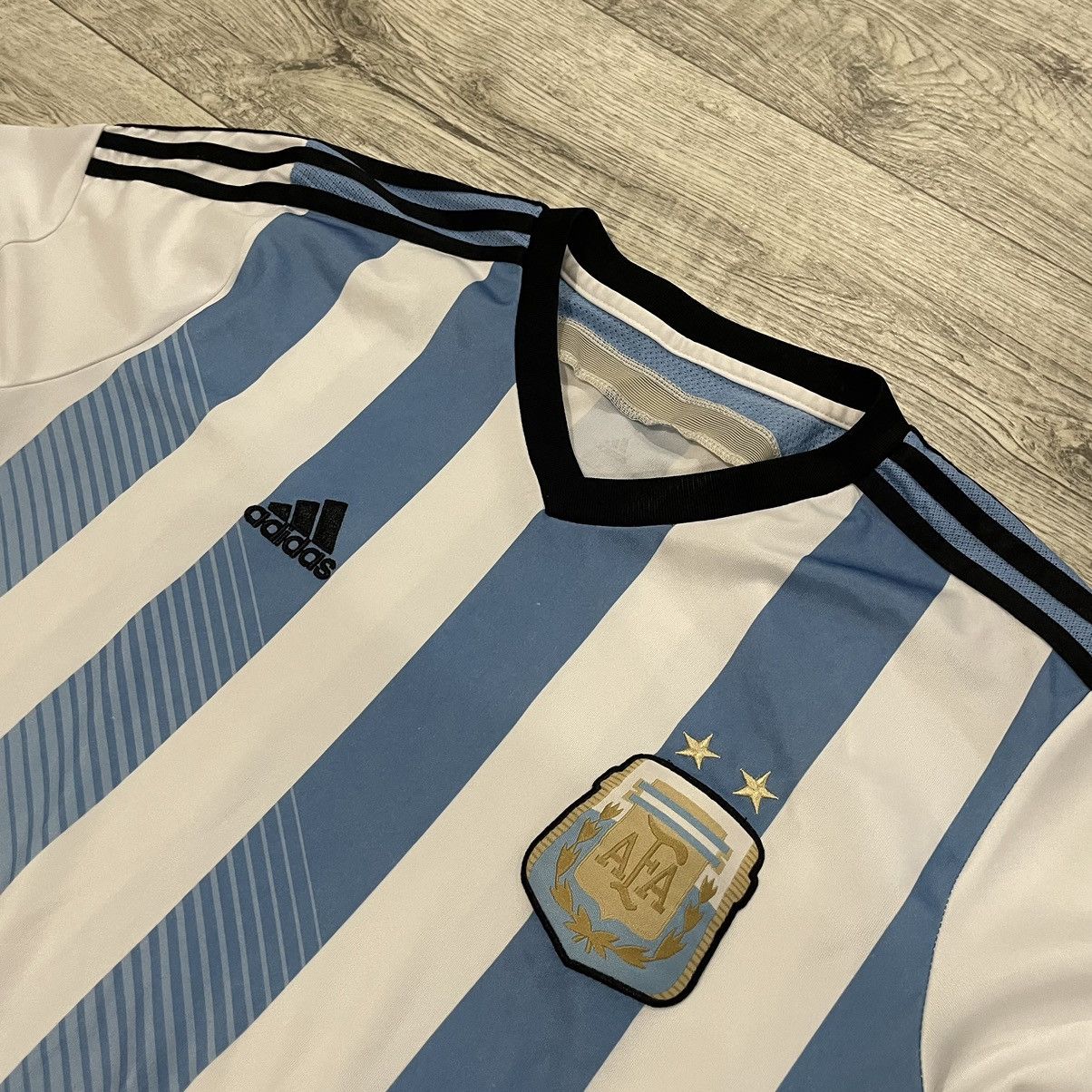 Vintage adidas Argentina AFA Messi shirt tee jersey Size US M / EU 48-50 / 2 - 2 Thumbnail