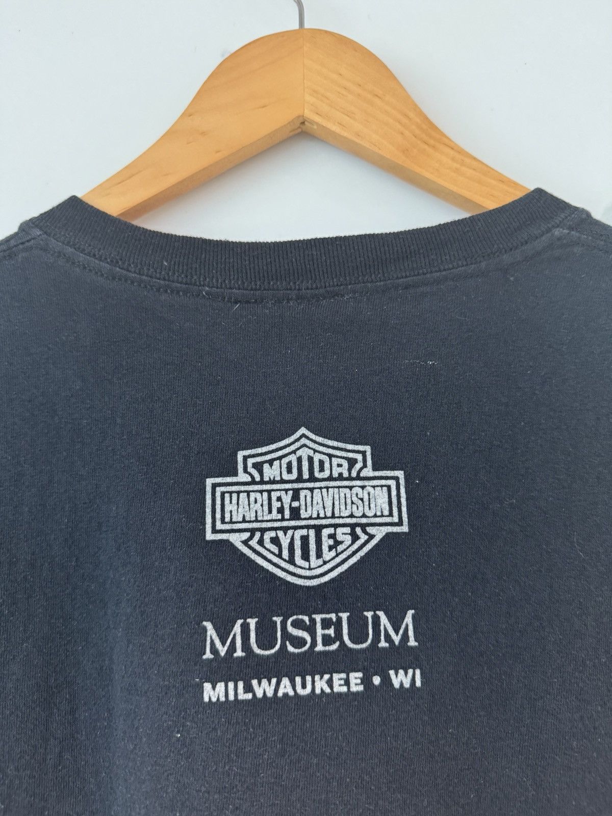 Harley Davidson Vintage Y2K Harley Davidson Museum T Shirt Black X-Large Size US XL / EU 56 / 4 - 5 Thumbnail