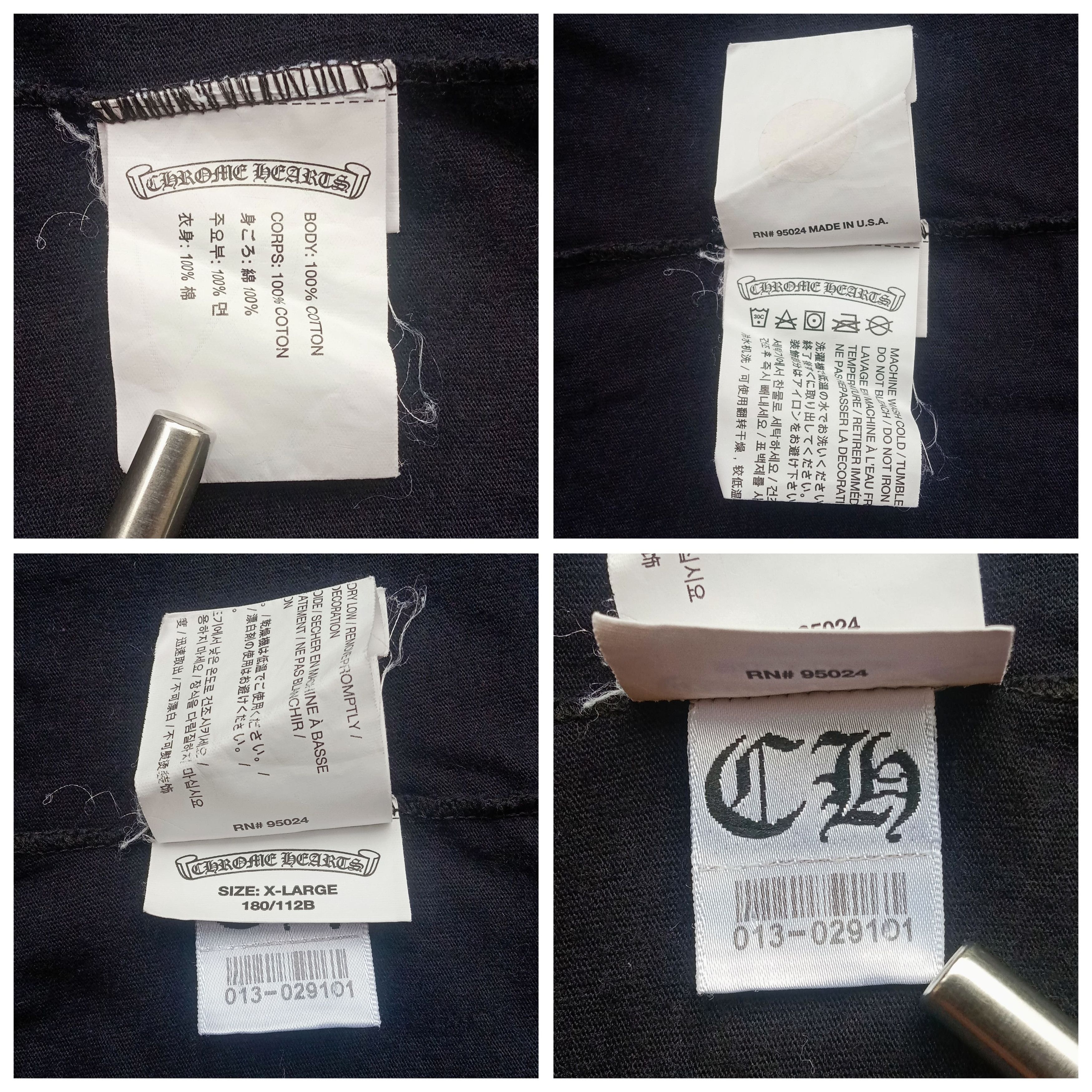 Chrome Hearts Chrome Hearts Multi Cross Pocket Tee Size US XL / EU 56 / 4 - 8 Thumbnail