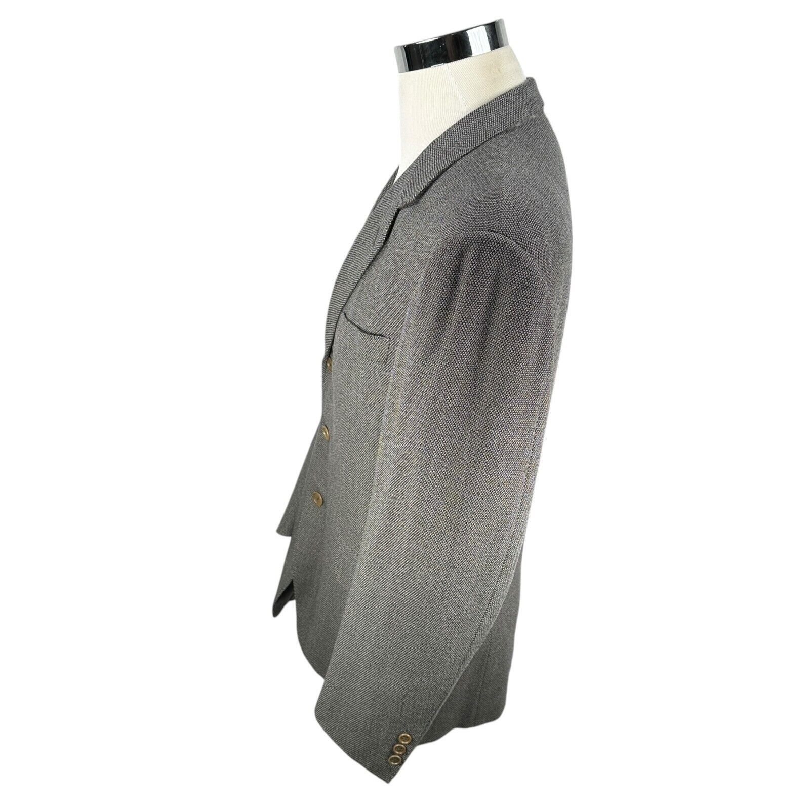 Canali Canali Proposta Sport Coat Blazer Jacket Mens 42R Gray Wool Size 42R - 4 Thumbnail